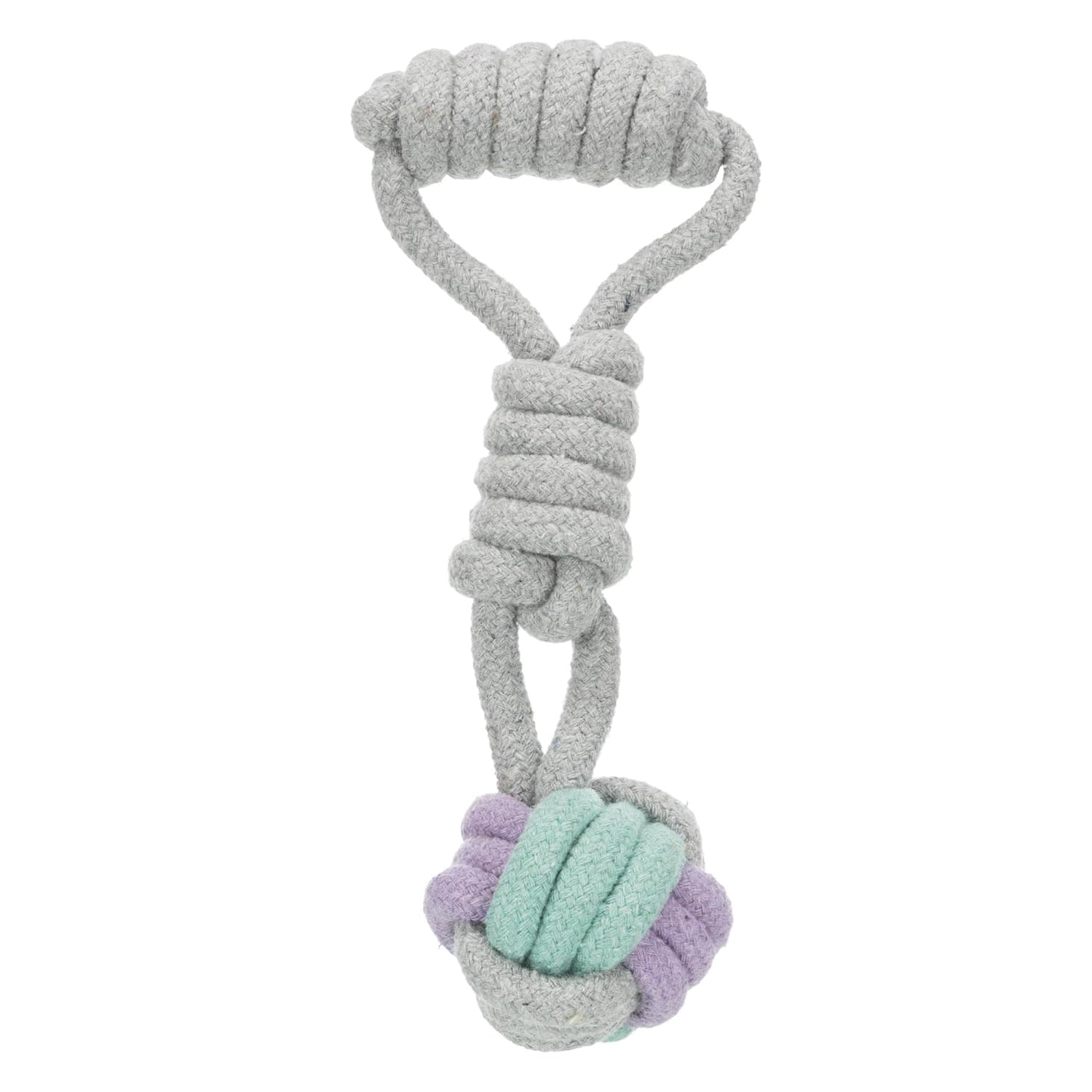ZOOOP unior Rope Ball for Pets | NonToxic Tug Toys for Puppies and Adult Dogs | Made of Cotton | Helps Massage Your Dogs Gums a