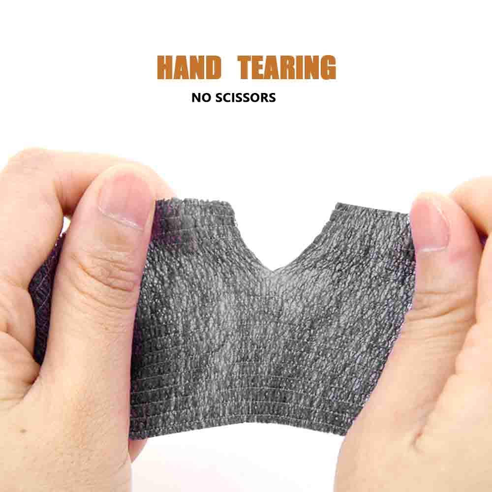 MUEUSS Pet First Aid Tape Self Adherent Cohesive Bandage for Dogs Cats Horses Breathable Non-Woven Elastic Sport Tape for Arm Kn