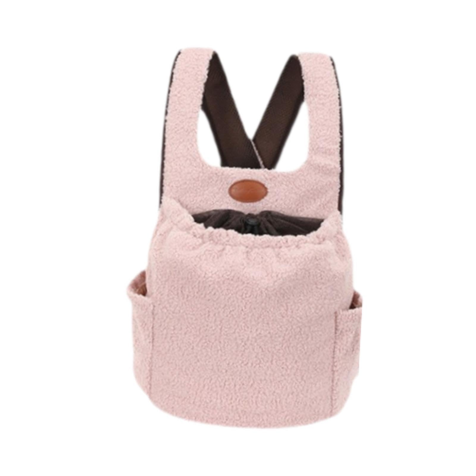 MYADDICTION Pet Carrier Backpack Travel Bag Portable Adjustable Breathable Dog Chest Bag Pink