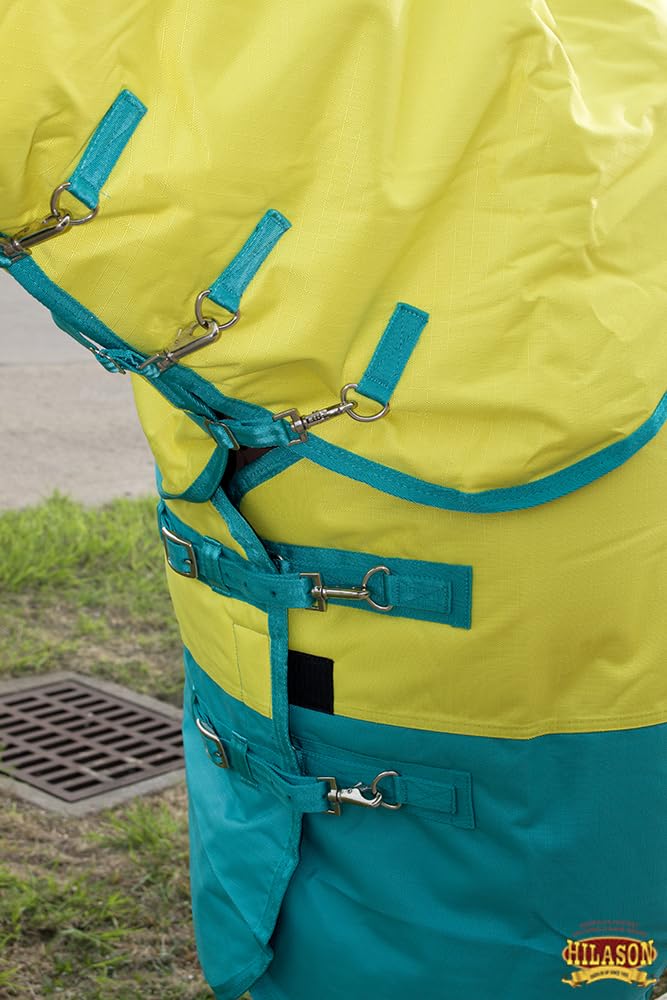 HILASON 1200D Winter Waterproof Turnout Horse Blanket Belly Wrap Neck Cover