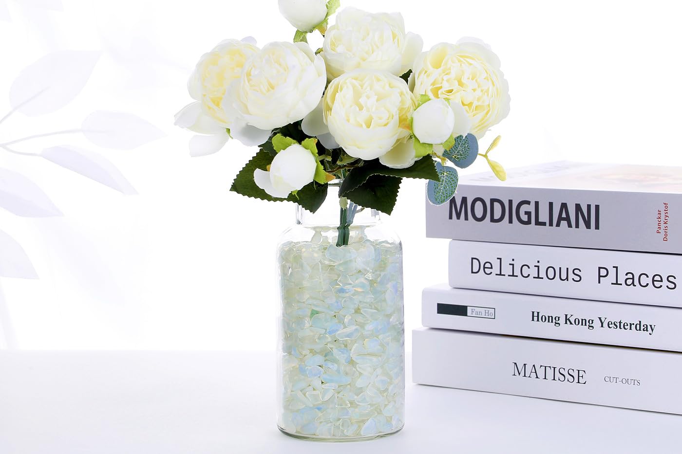 QINJIEJIE Opal Crystals Chips Natural Stone Gravel Bulk Crushed Rocks Pieces Polished Quartz Stone 0.55Lbs Decorative Fish Tank