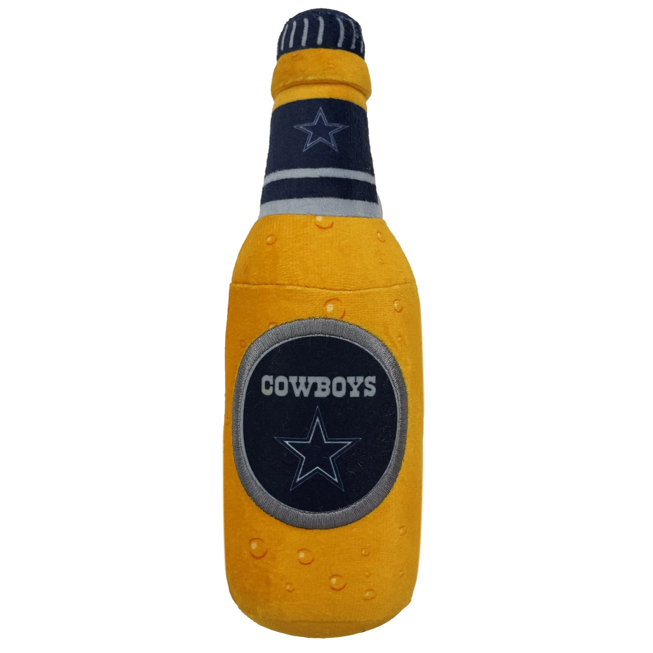 Nfl Dallas Cowboys Beer Bottle Plush Dog & Cat Squeak Toy - Cutest Stadium Soda Bottle Snack Plush Toy For Dogs & Cats With Inne
