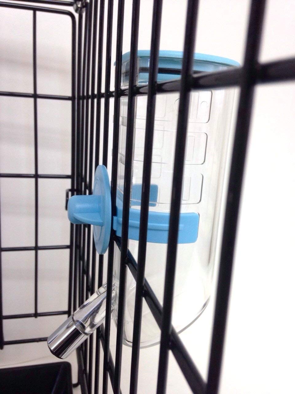 Choco Nose Patented No-Drip Dog Water Bottle/Feeder With Hook For Dogs/Cats And Other Small-Medium Sized Animals - For Cages, Cr