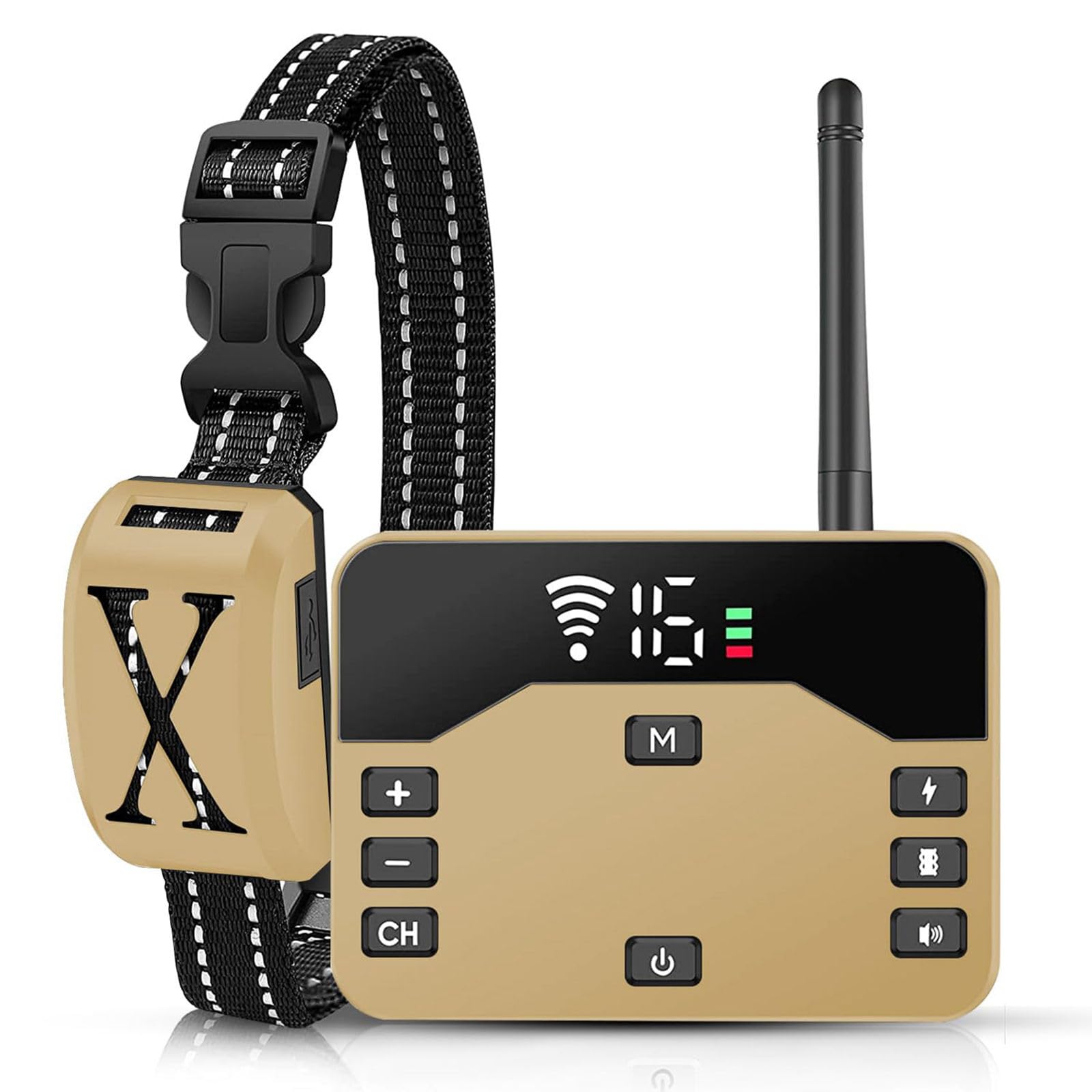 Wireless Dog Fence, 2-in-1 Electric Dog Fence System for 2 Dogs with Training Collar & Remote, IP65 Waterproof, 2024 Safety Pets