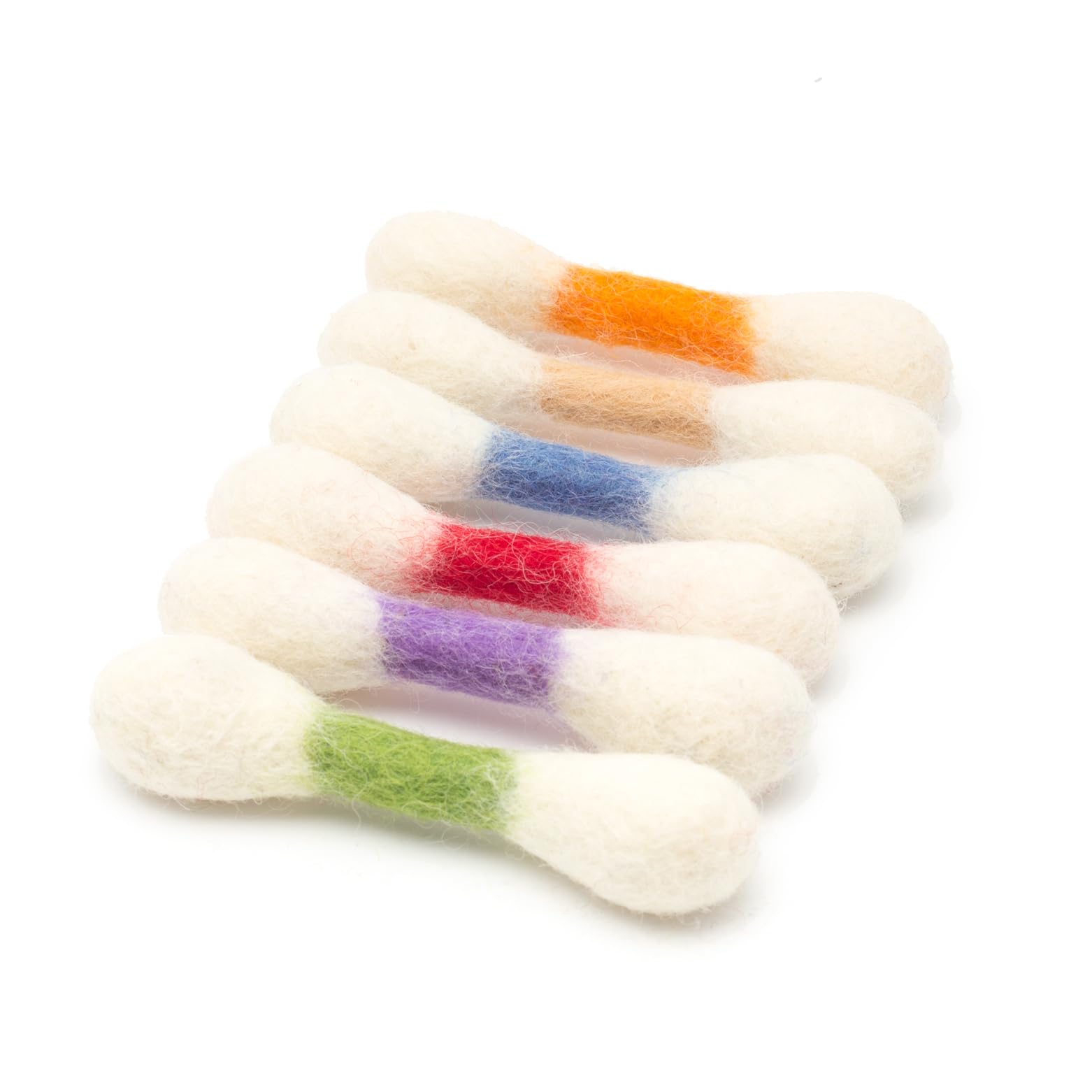 Glaciart One MINI Swabs Cat Toys with Catnip - 6 Pk | Durable for Chew, Cute Cat Toys Interactive Kitty for Boredom, Exercise, &