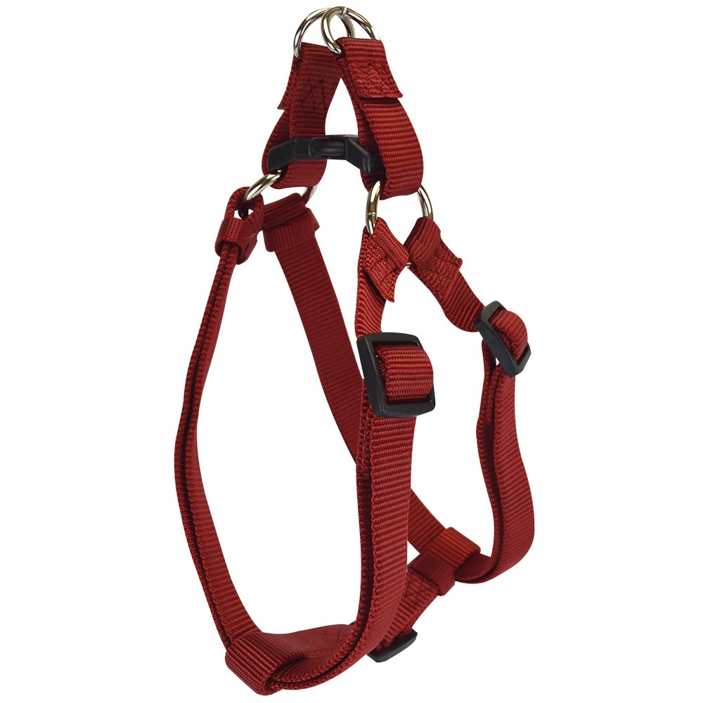 Hamilton Adjustable Easy-On Step-in Style Dog Harness, 5/8-Inch by 12-20-Inch, Small, Red