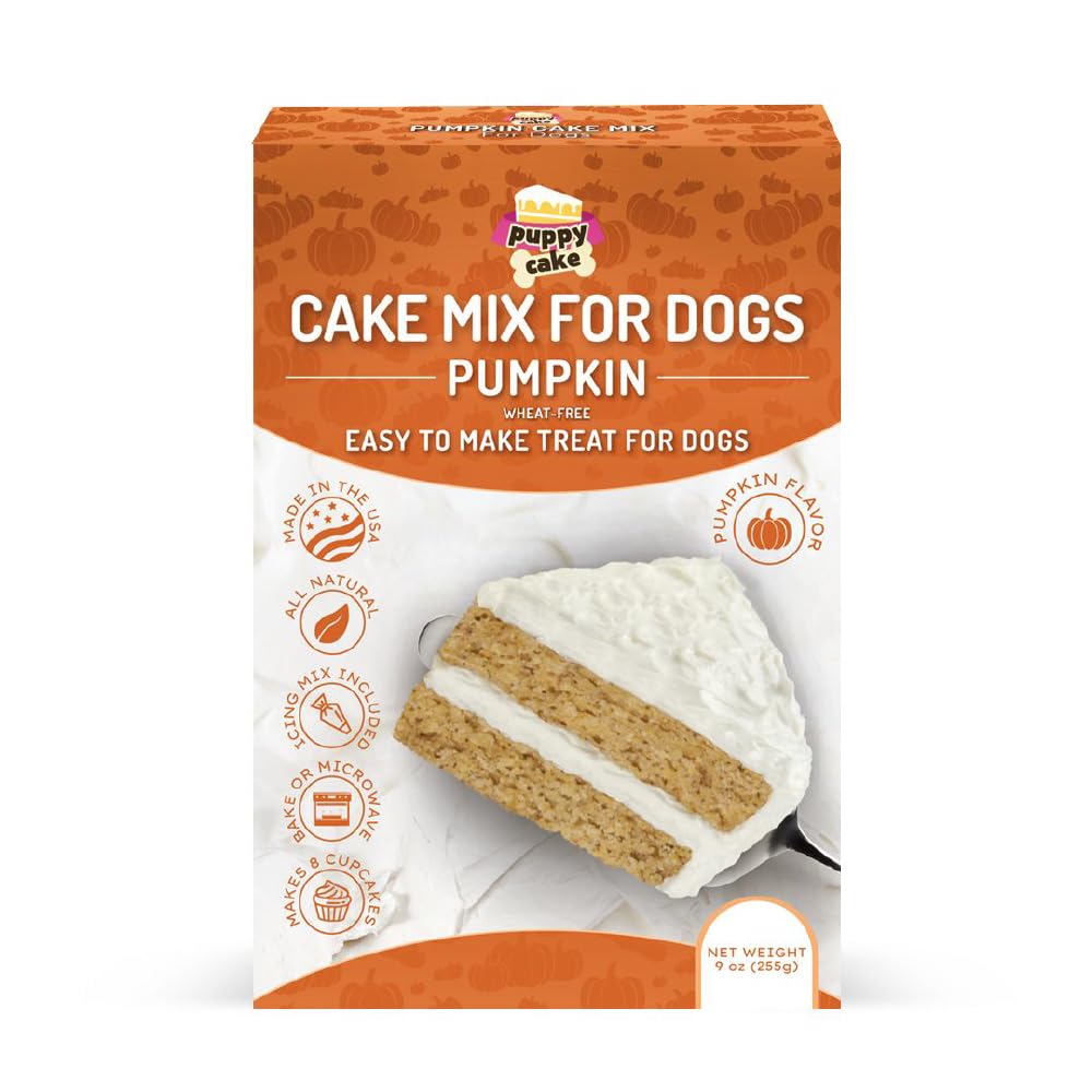 Puppy Cake Pumpkin Cake Mix and Frosting (Wheat-free) for Dogs-9 oz