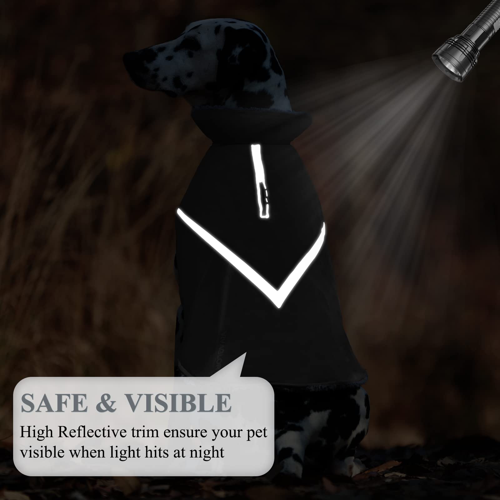 Vivaglory Dog Cold Weather Coats, Super Warm And Cozy Dog Jacket For Cold Weather, Sports Style Dog Fleece Jacket For Small Dog, Grey, Xxs