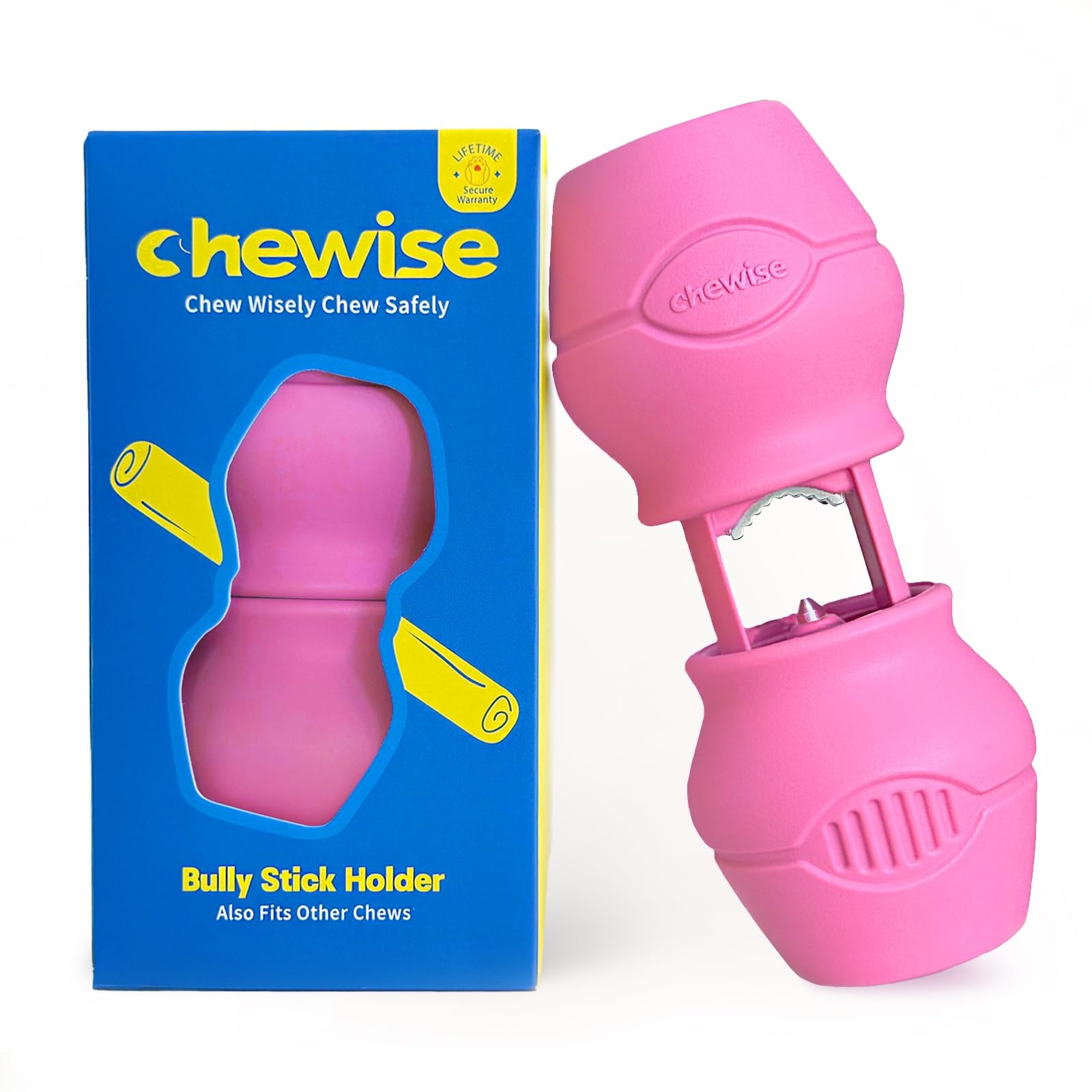 PetClan Chewise Bully Stick Holder, Improved Bully Sticks Holder, Ultimate Secure Heavy Duty, BPA-Free Safety Device to Prevent 