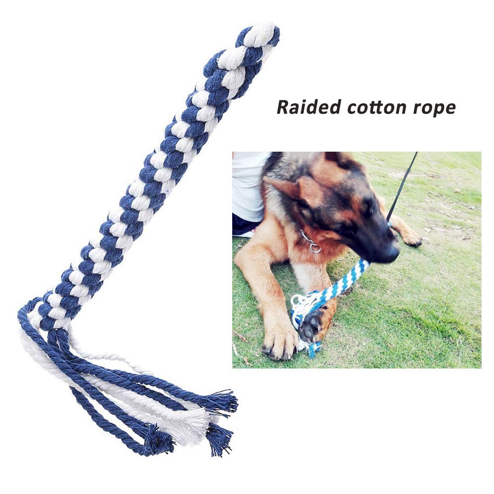 SYOOY Flirt Pole for Dogs,Interactive Dog Toys Durable Teaser Wand with 1 Fleece Rope Toy Dog Flirt Pole for Chase and Tug of Wa