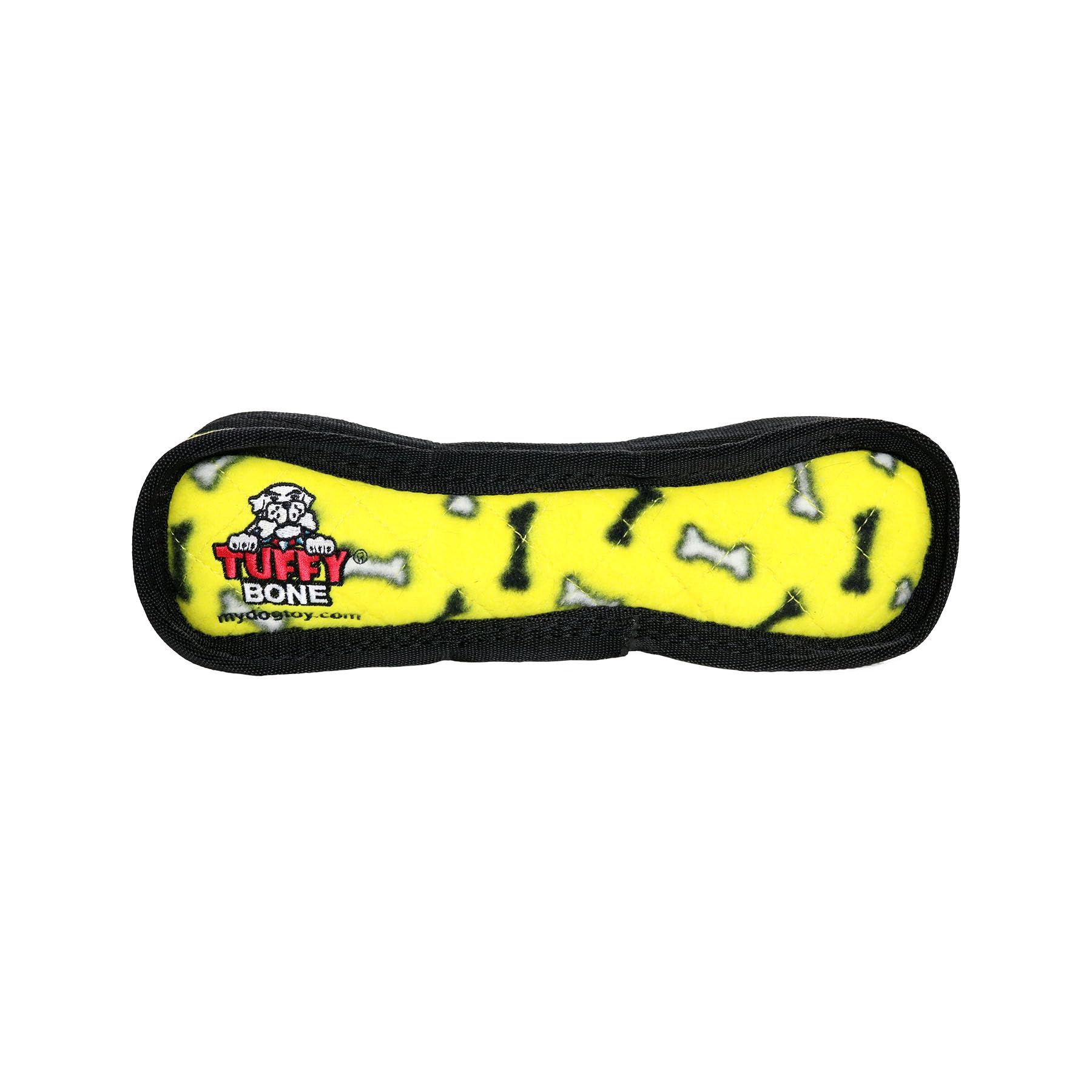 Tuffy - World'S Tuffest Soft Dog Toy- Medium Red Ring & Yellow Bone- 2 Pack. Squeakers-Multiple Layers.Made Durable, Strong & To