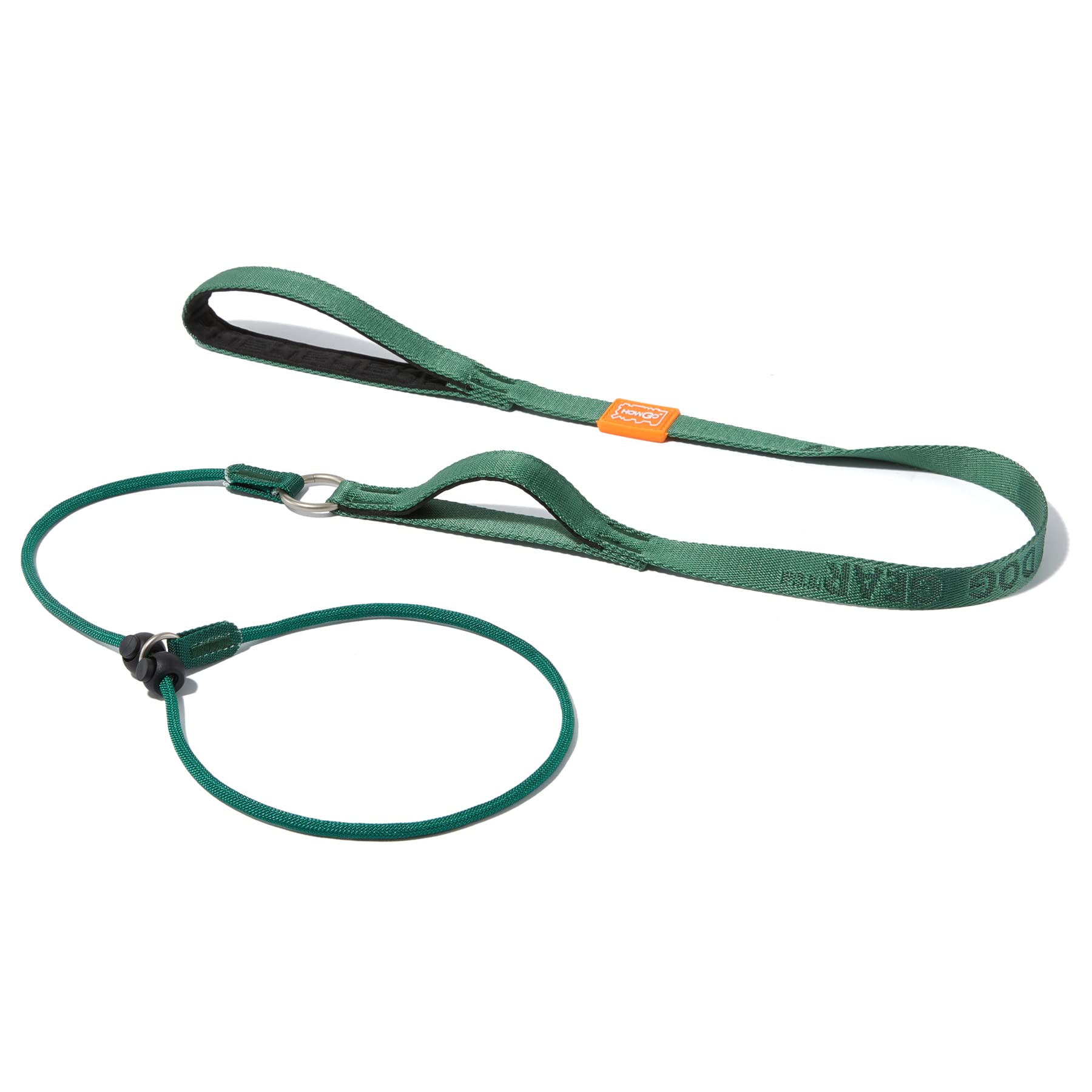 Howgo Dog Slip Lead Dog Leash,Training Leash,Cinch Leash, No-Pull Slip Leash And Collar,Heavy Duty&Durable,Padded Handle,For All Breeds(Green, 5Ft)