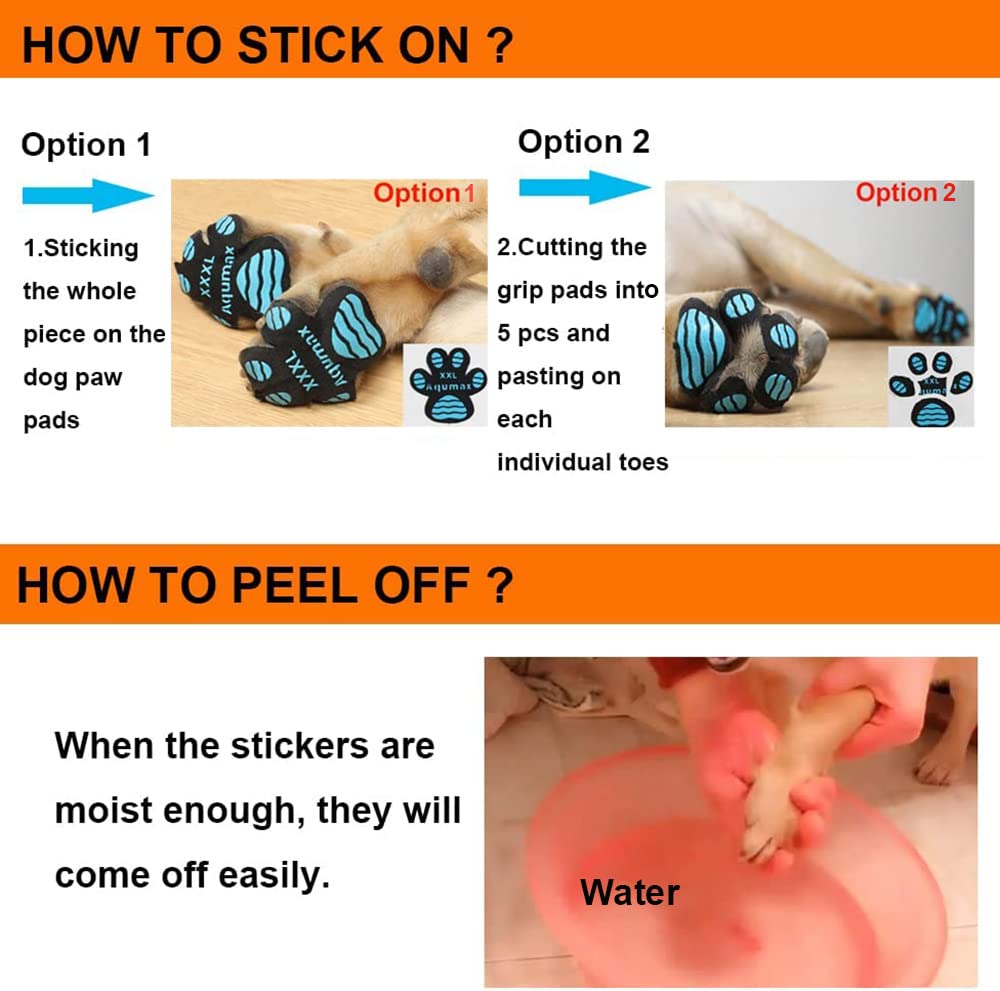 Aqumax Dog Anti Slip Paw Grips Traction Pads,Dog Feet Stickers With Stronger Adhesive,Paw Protection To Provide Traction For Sli