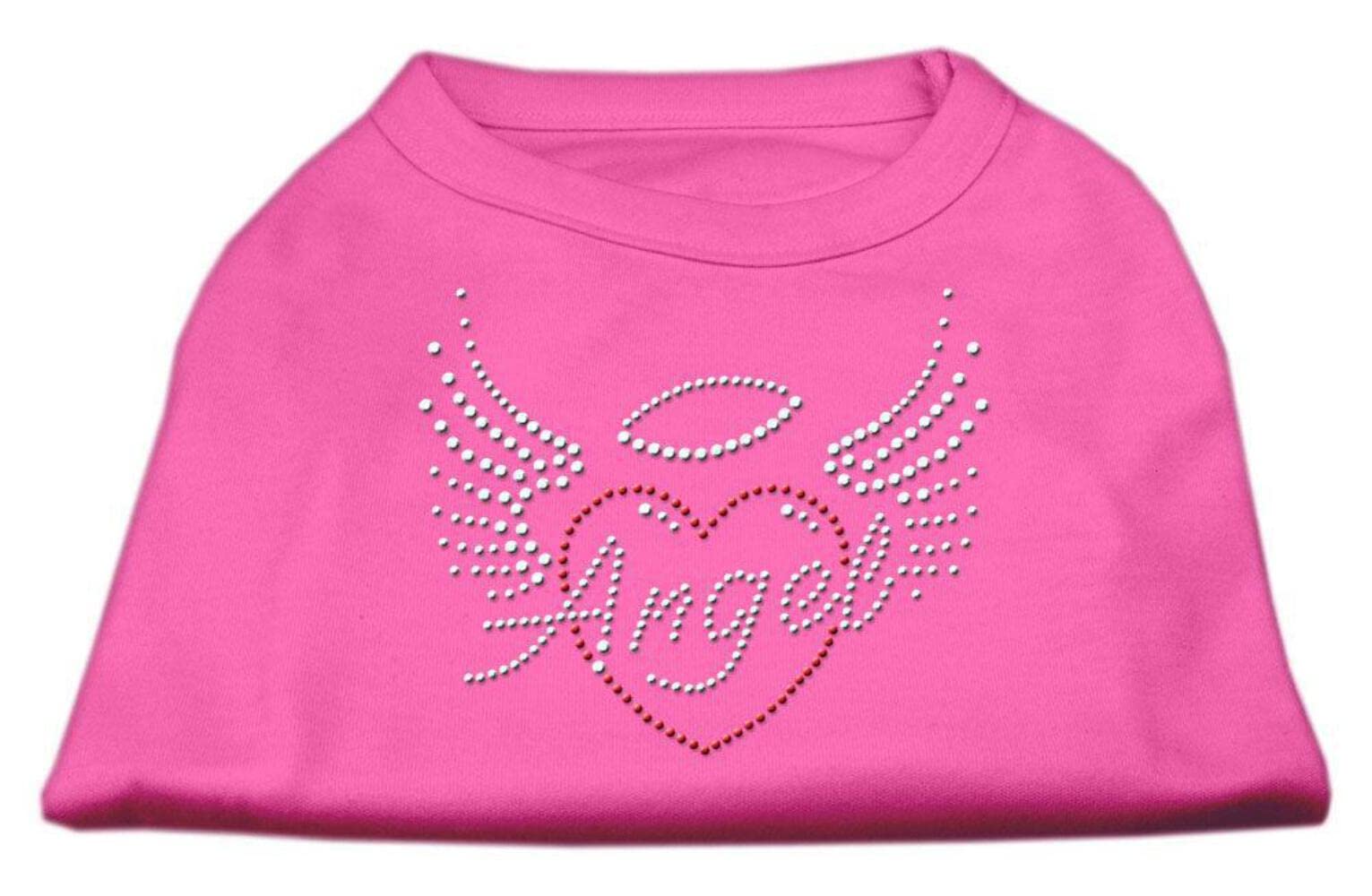 Mirage Pet Products Angel Heart Rhinestone Dog Shirt, Medium, Purple