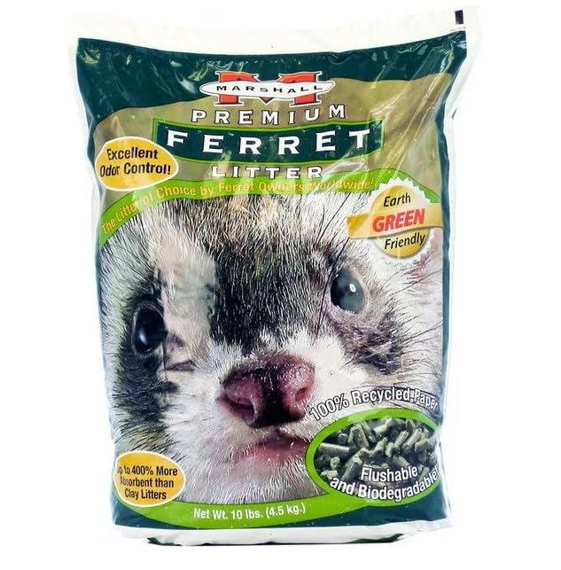 Marshall Premium Ferret Litter Bag 10 lbs - Pack of 4