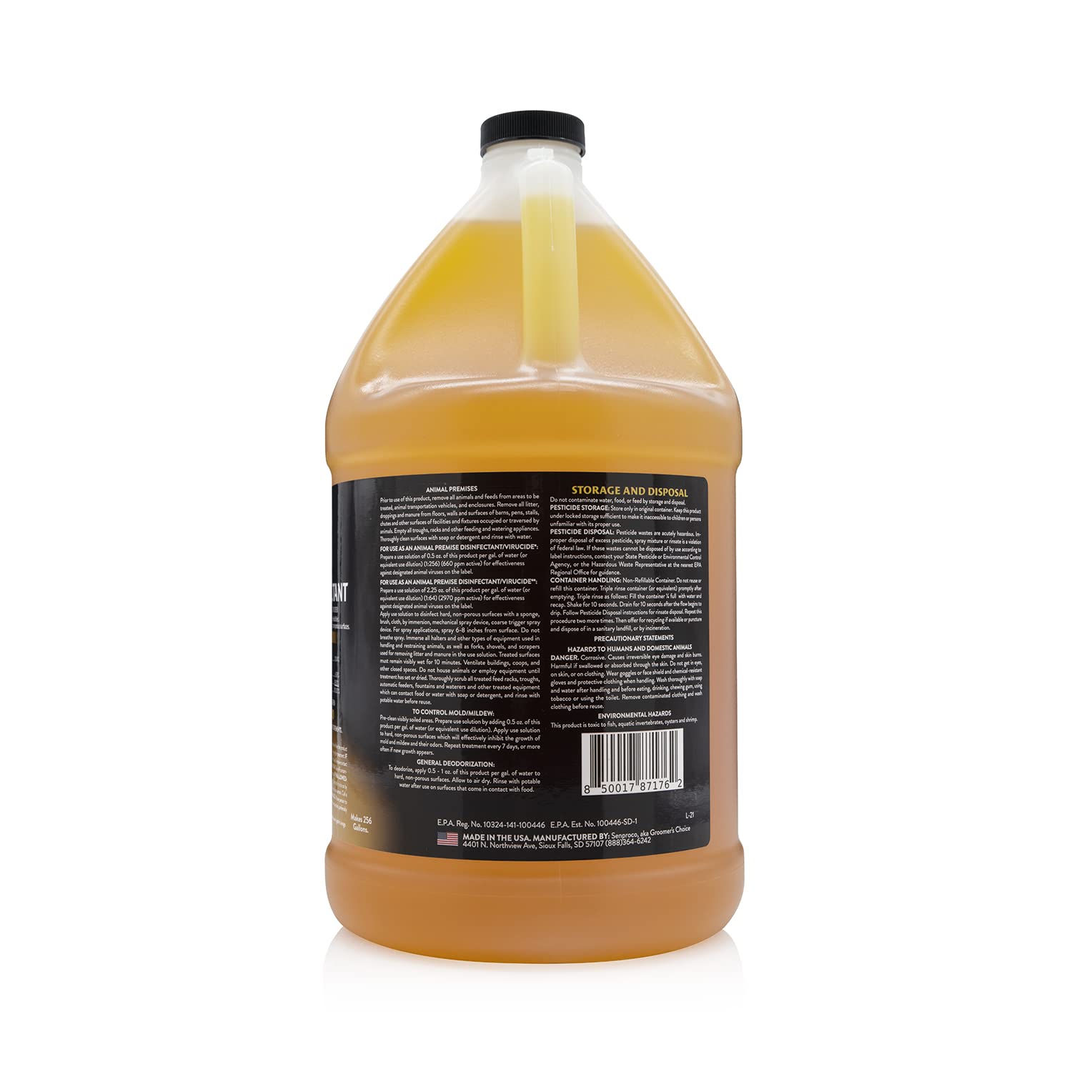 Petology 256:1 Disinfectant, 1 Gallon - Liquid Concentrate Disinfectant and Deodorizer, Sanitizer for Veterinary Clinics and Ken
