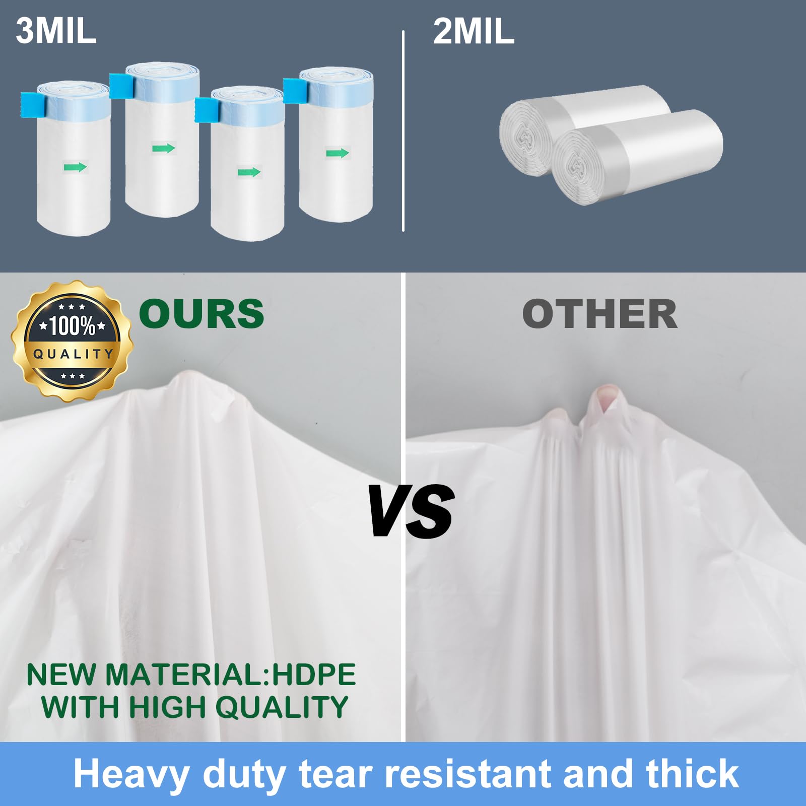 Elegx 80 Count Litter Box Liners Bags, 3Mil Extra Thick Heavy Duty,27.1'' X 12.9'' Compatible With Neakasa M1, Petpivot Autoscoo