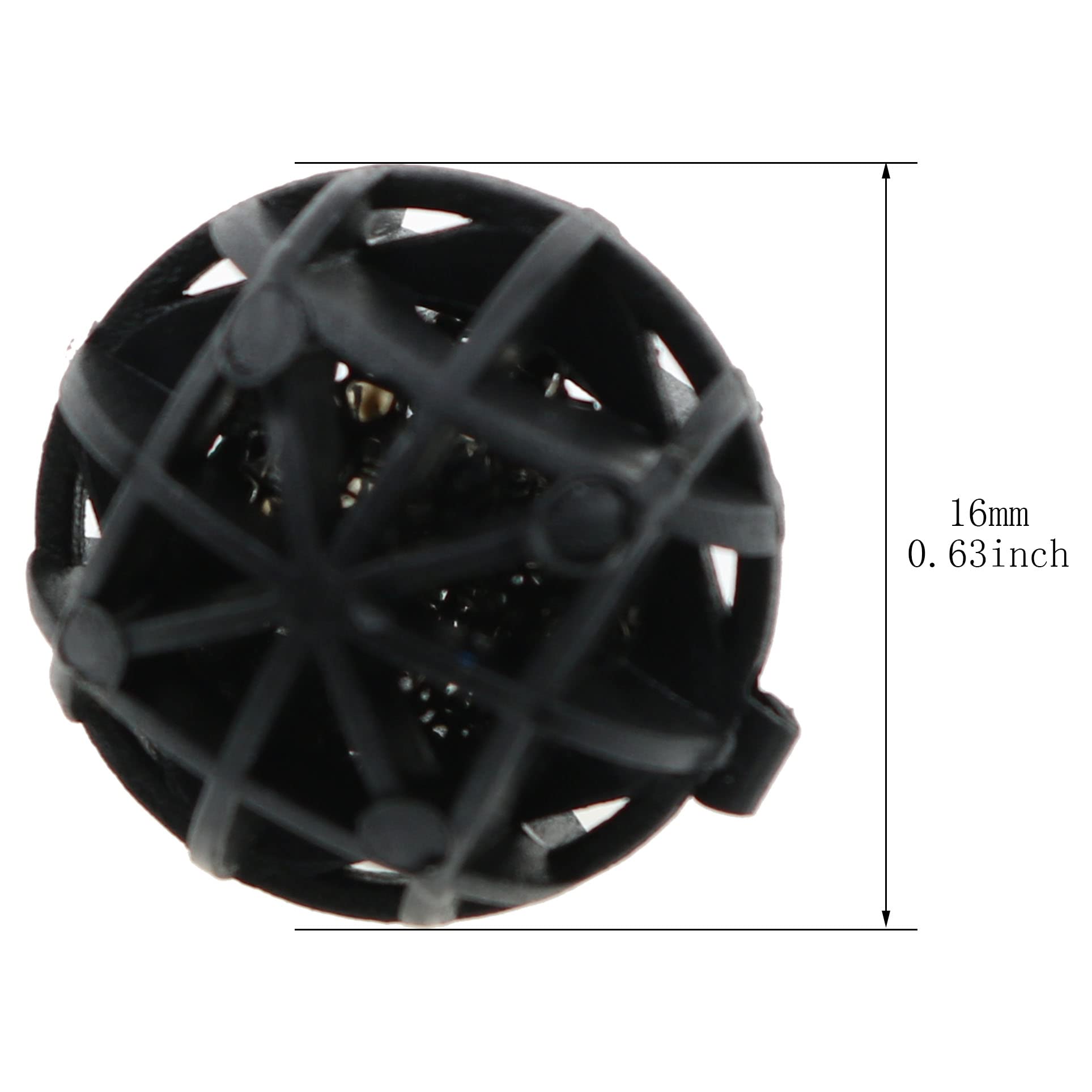Meetoot Bio Balls 100Pcs Black 16Mm Biological Balls Filter Media With Sponge Aquarium Filter Media Tank Bio Balls For Air Pump Clean Fish Tank Pond Sponge Media