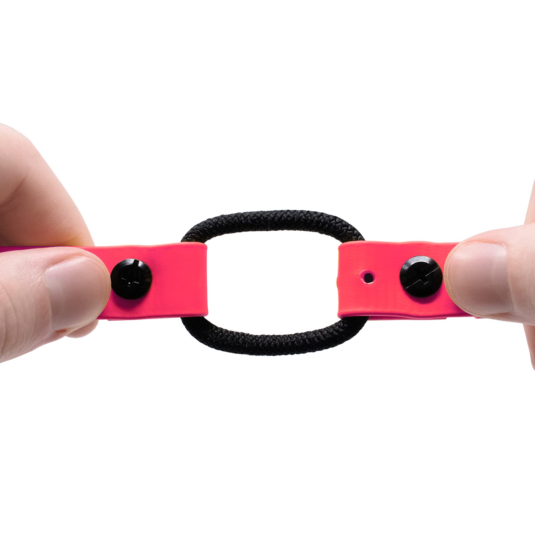 Educator Quick Snap Bungee Dog Collar, Biothane, Waterproof, Odorproof, Easy Connect And Disconnect Clasp And D Ring With Comfort Bungee Loop, Adjustable For Custom Fit, 3/4-Inch, Pink