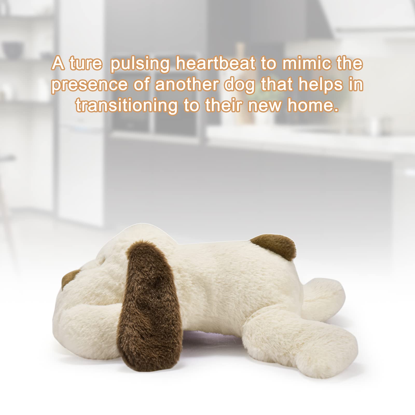 Moropaky Puppy Heartbeat Toy For Anxiety Relief Dog Behavioral Aid Toy For Puppies Sleep Aid Separation Anxiety Soother Cuddle,