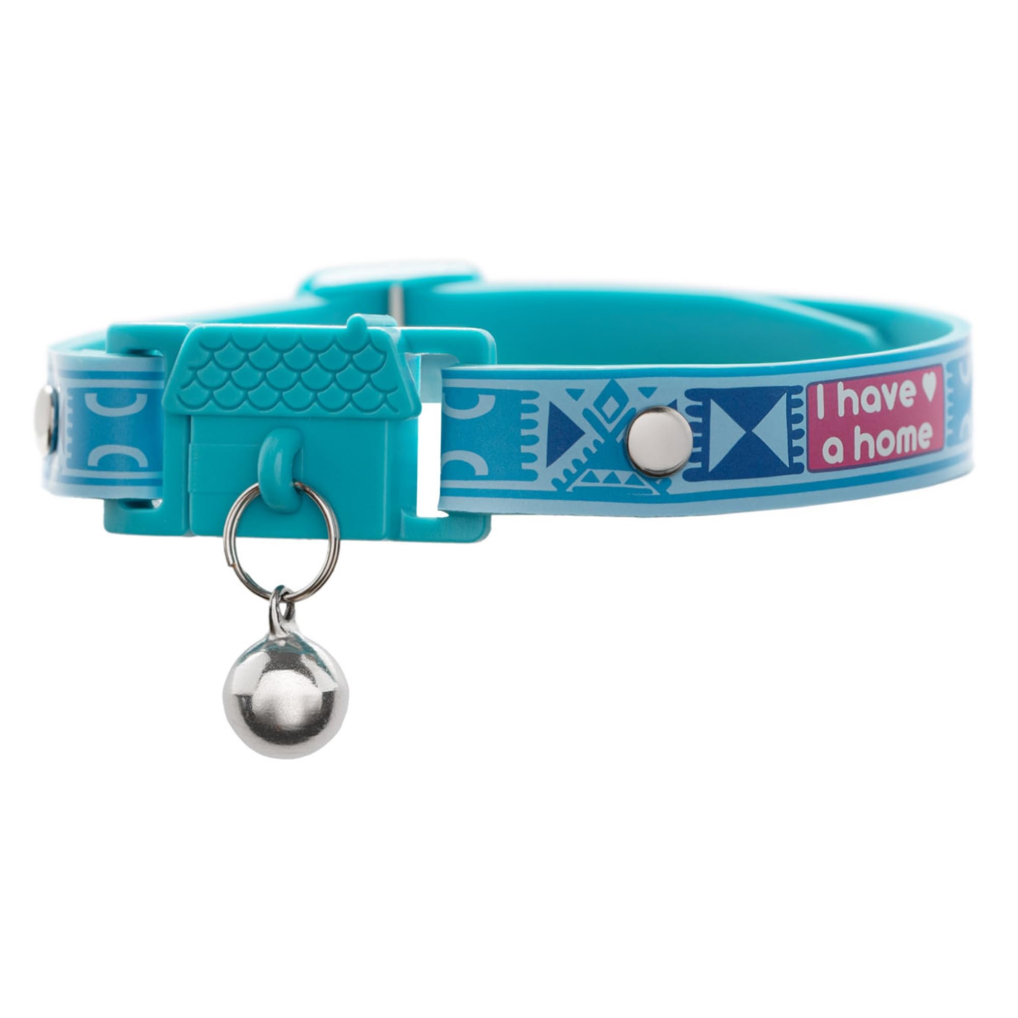 New Kittyrama -I Have A Home- Cat Collar With Bell. Breakaway, Quick Release, Hypoallergenic, Vet Approved. Lightweight Kitten C
