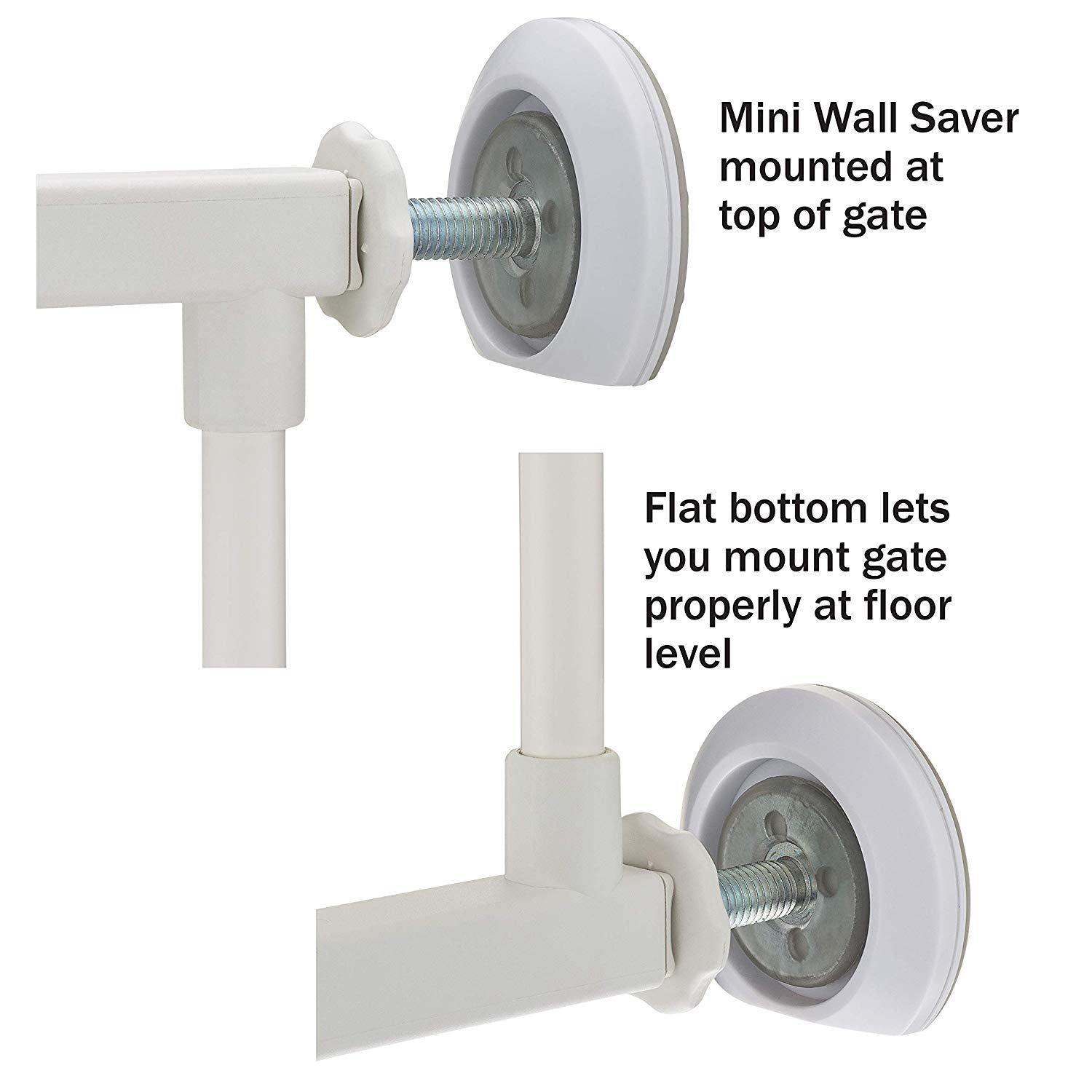 Wall Saver Protects Walls from Baby Gate Damage - Makes Safety Gates More Secure - for Walk Thru Pressure Mounted Gates - for Ch