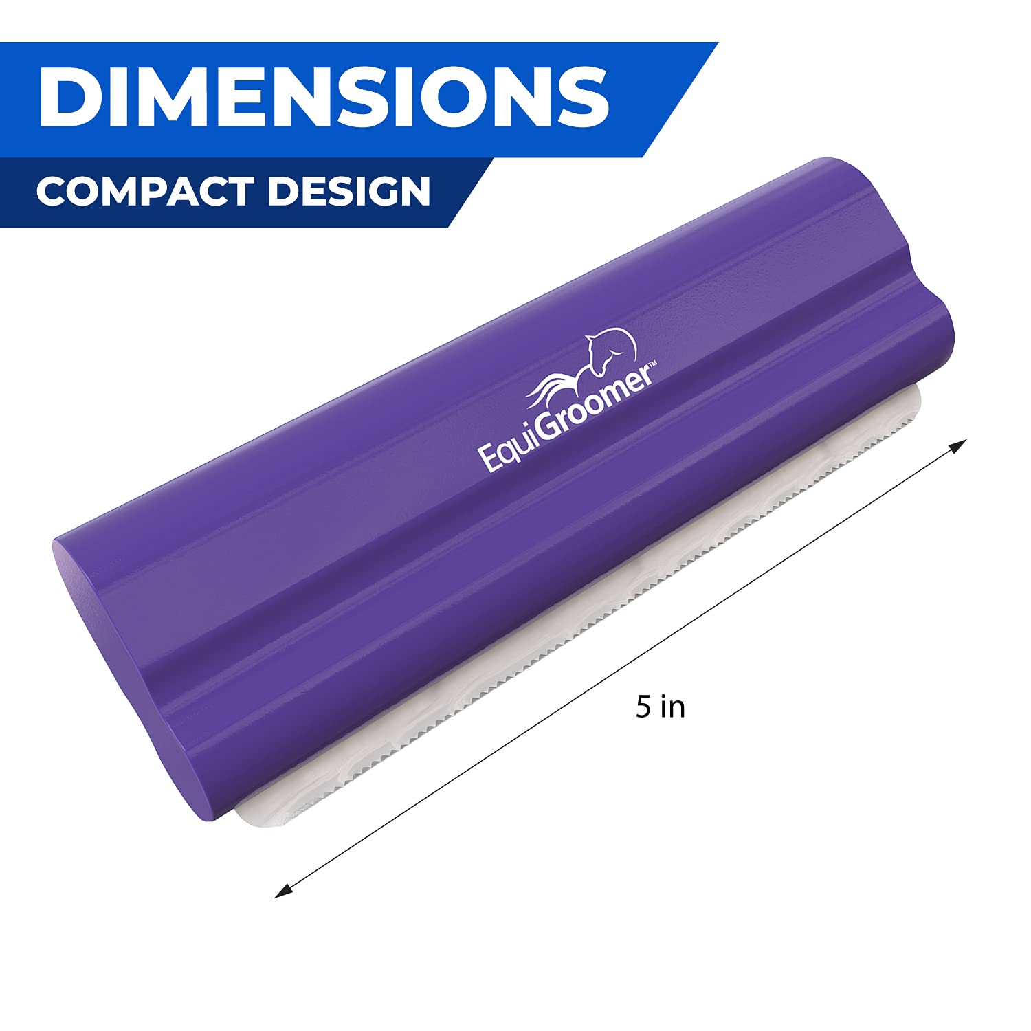 EasyGroomer Deshedding Brush for Dogs Cats | Purple | Undercoat Tool for Large and Small Pets | Comb Removes Loose Dirt, Hair an