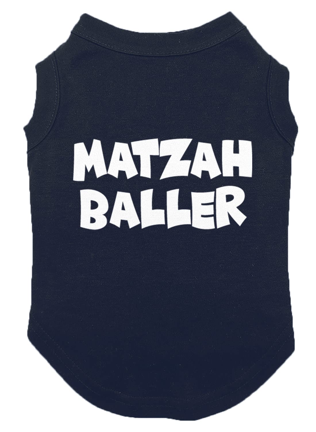 Matzah Baller - Matzo Hanukkah Passover Seder Dog Shirt (Navy, Small)