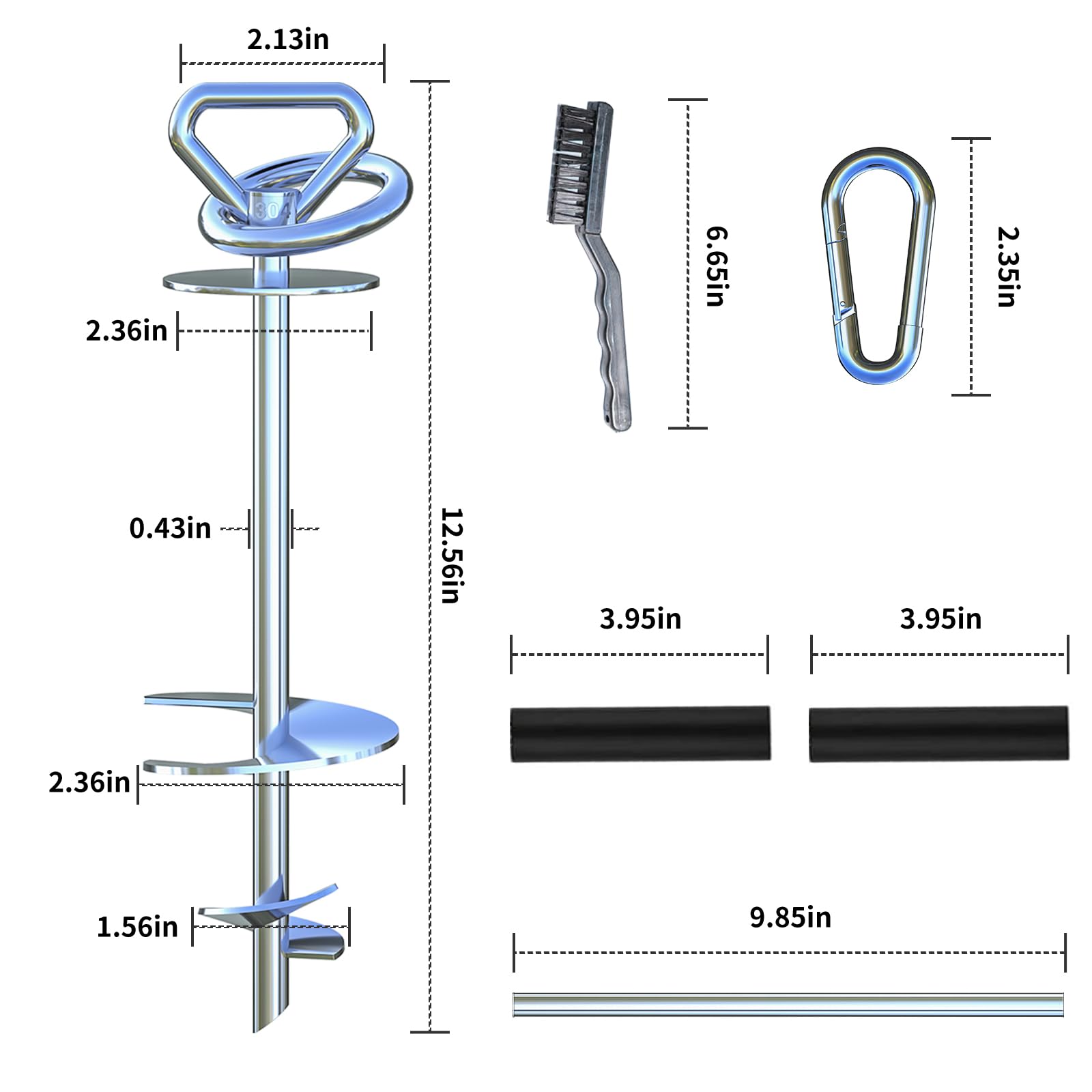 Dog Tie Out Stake,360 Swivel Dog Runner for Yard,Run Anchors for Large Dogs up to 150 lbs,Dog Leads for Yard Heavy Duty-Use Any