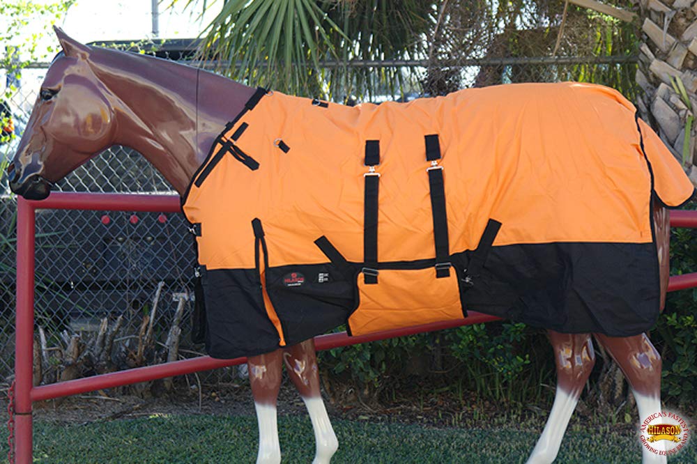 Hilason 1200D Winter Waterproof Poly Horse Belly Wrap & Blanket - 66 In
