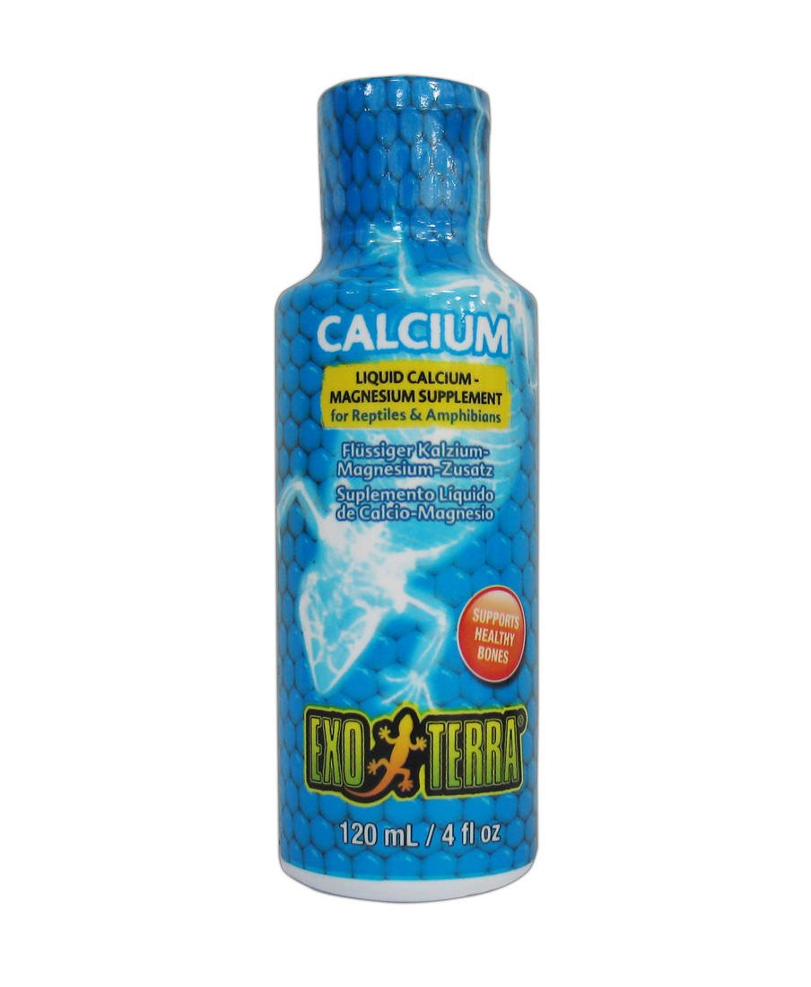 Exo Terra Exo Terra Calcium Liquid, Calcium,Magnesium Supplement, 120 ml