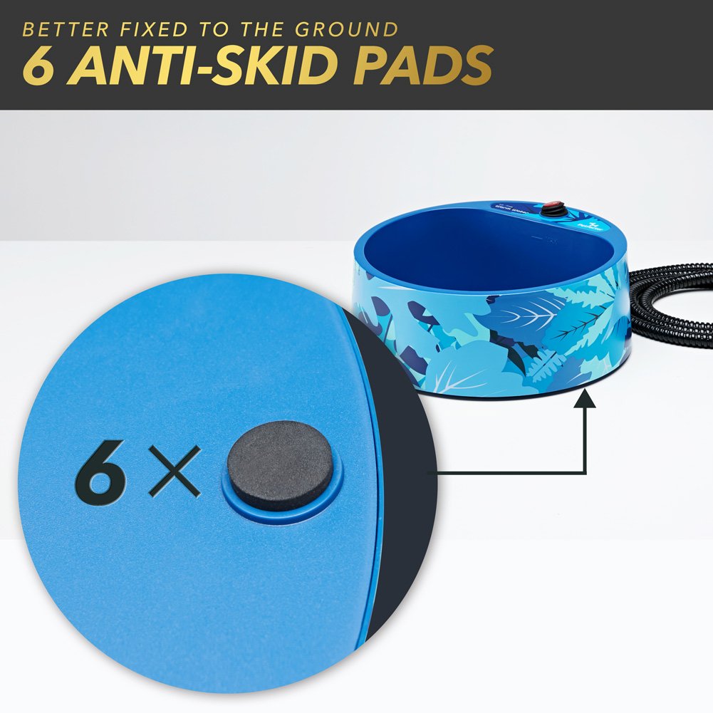 Petfactors Heated Pet Bowl, Outdoor Pet Thermal Water Bowl, Dog Cat Heated Water Bowl With 69 Inch Chew Resistant Cord And Waterproof On/Off Switch