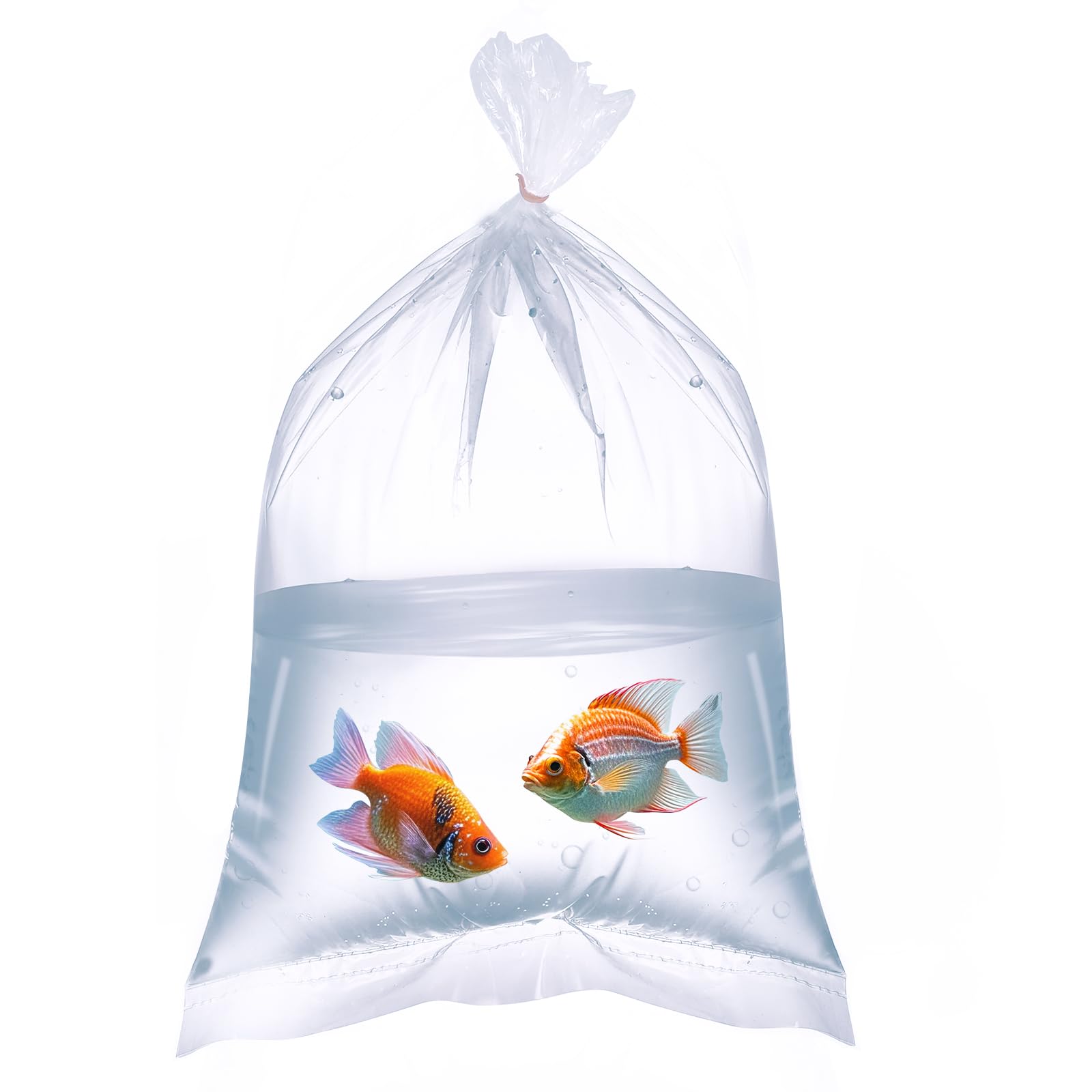 Xsourcer Aquarium Fish Bags, Clear Transportation Bag, Waterproof & Leak-Proof Poly Shipping Bags For Storing And Transporting L