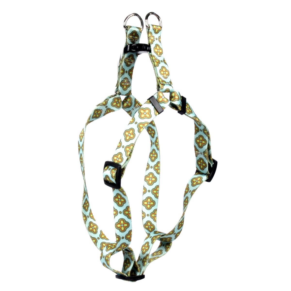 Yellow Dog Design Cleo Blue Step-In Dog Harness 3/4' Wide And Fits Chest Circumference Of 9 To 15', Small