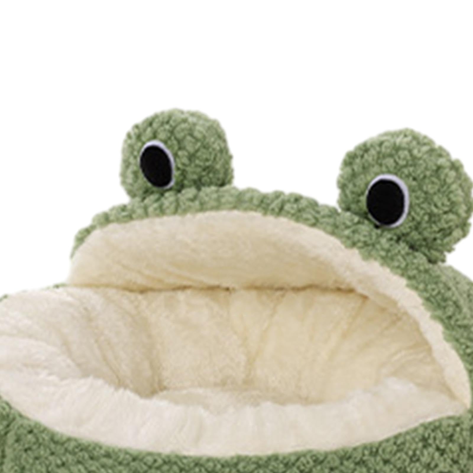 APIRILY Semi Enclosed Pet Cat Nest Frog Shape Cats Pet Bed for Puppy Kitten Cats S Style A | Pet Supplies | Cat Supplies | Beds
