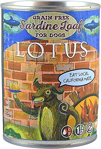Lotus Grain Free Sardine Loaf Dog Food 12.5Oz Can 12 Case