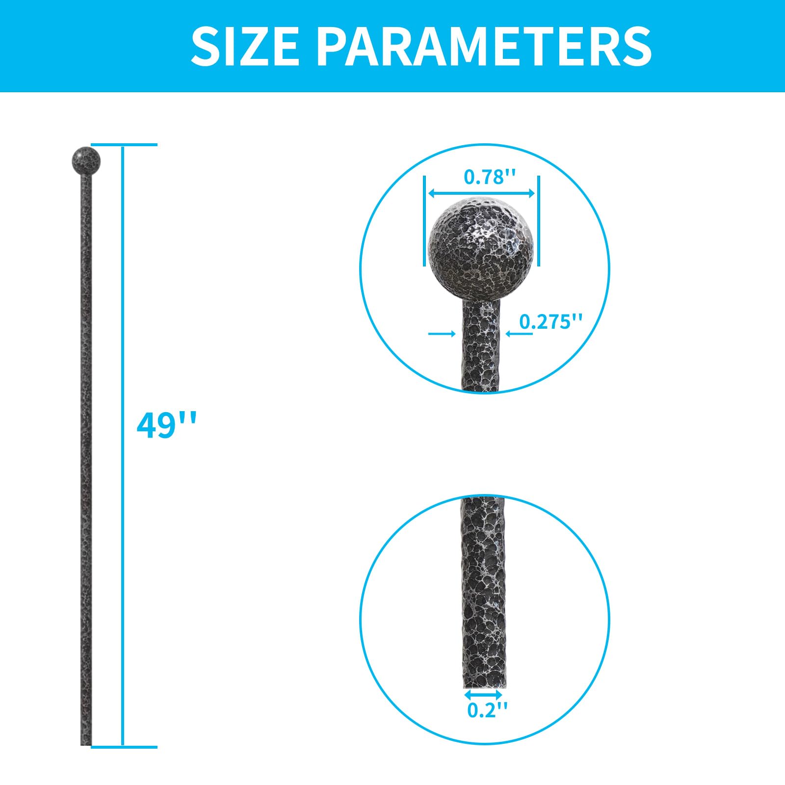 Dog Playpen Stakes - Dog Pens Accessories, For Indoor Outdoor Rv Puppy Large Medium Puppy Dog Playpen (49 Inch, Silver Black)