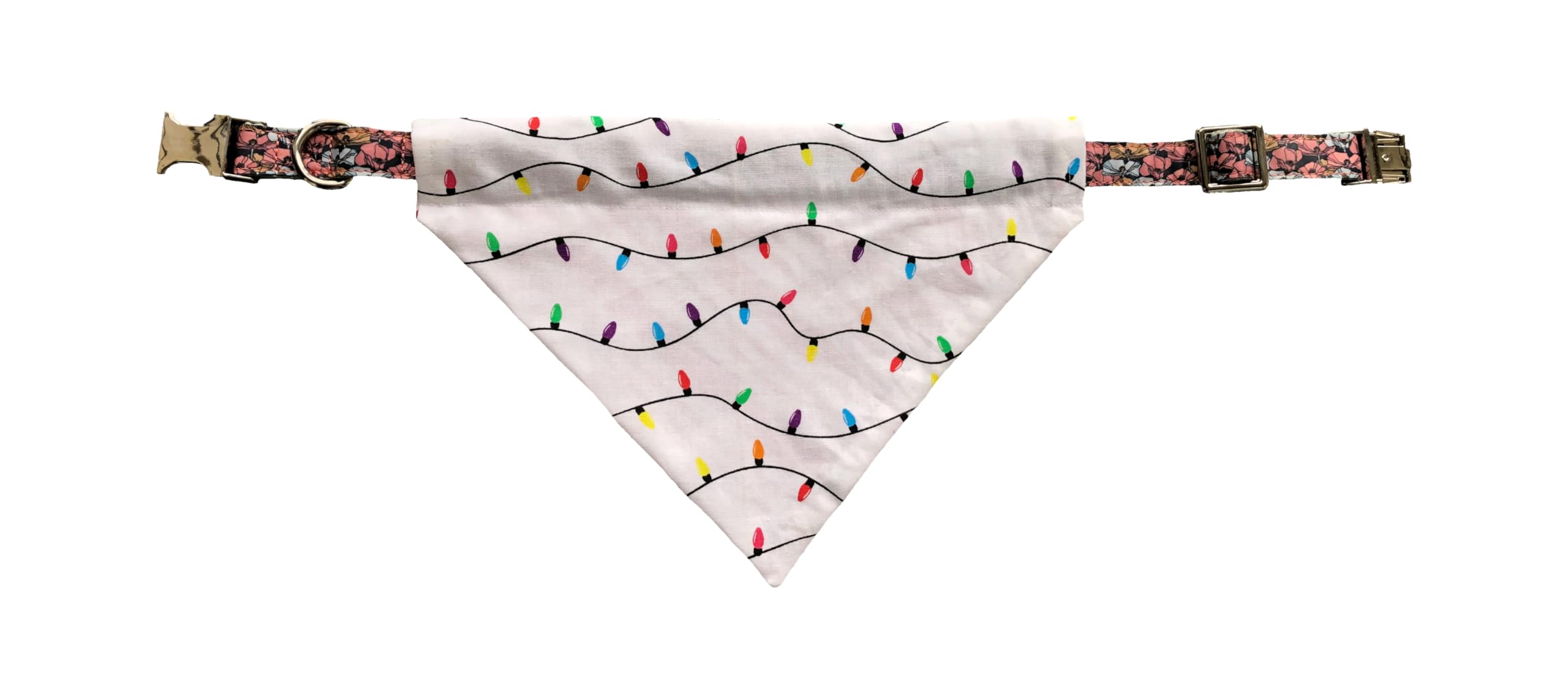 Christmas Bandana | Striped Dog Bandana | Red Dog Bandana | Reversible Dog Bandana | Slip Over The Collar Bandana | For Small Me