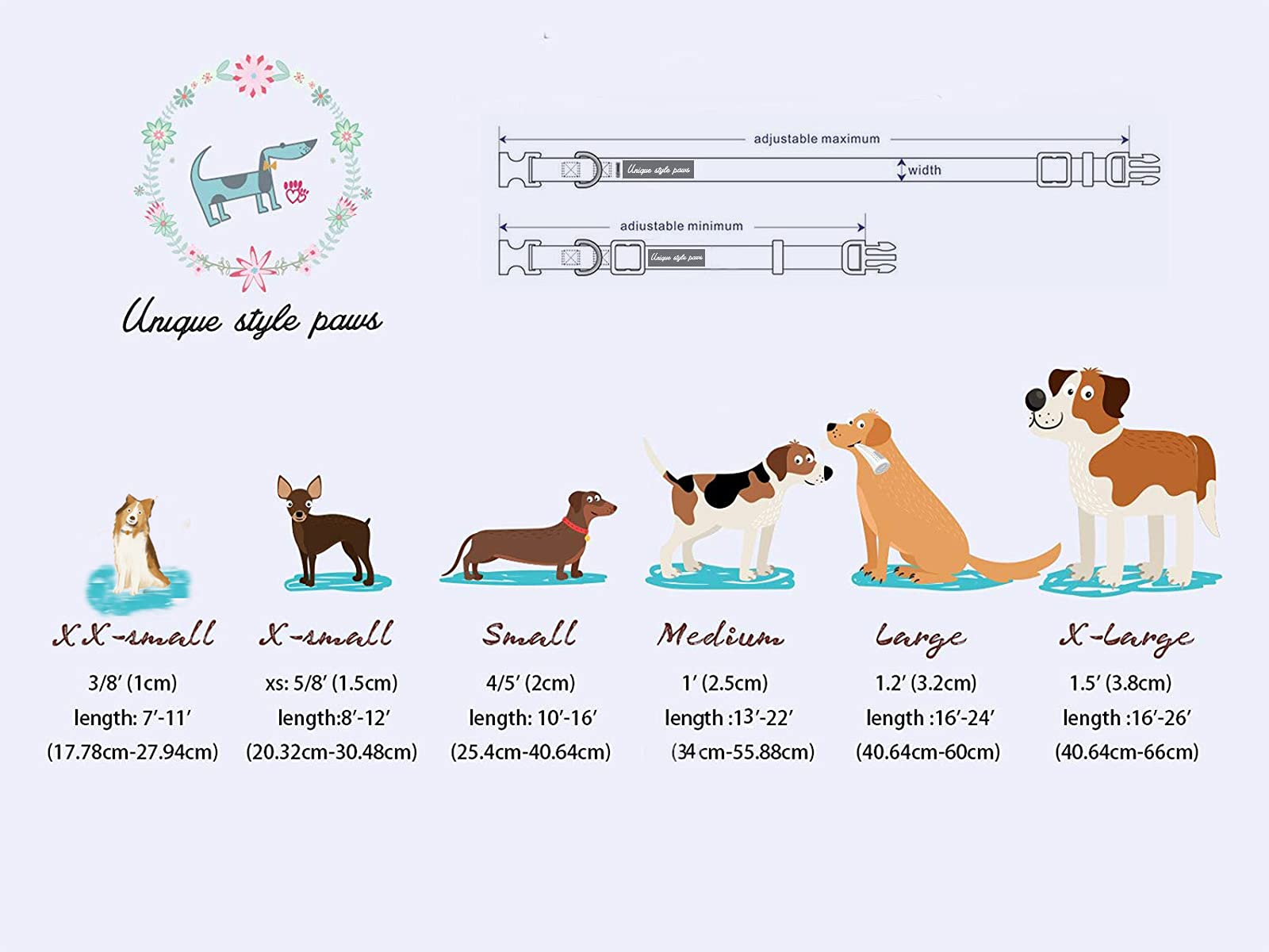 Unique Style Paws Rainbow Colorful Dog Collar With Bow Pet Gift Adjustable Soft And Comfy Bowtie Collars For Small Medium Large Dogs
