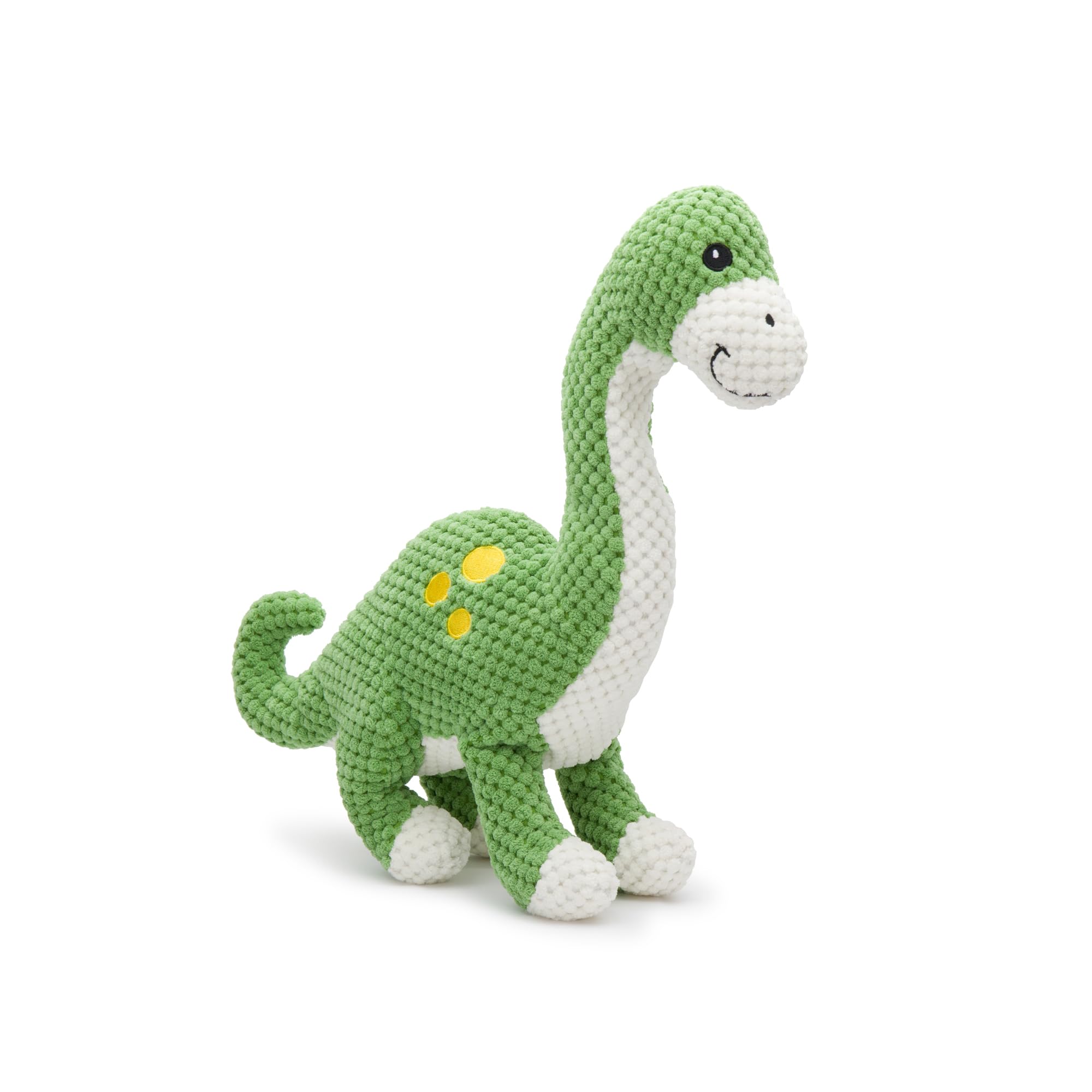Fabdog Floppies Plush Dog Toy - Cute & Durable Squeaky Dog Toys - Best Squeak Toy For Puppies And All Breeds | Ideal Pet Gift| Small Brontosaurus