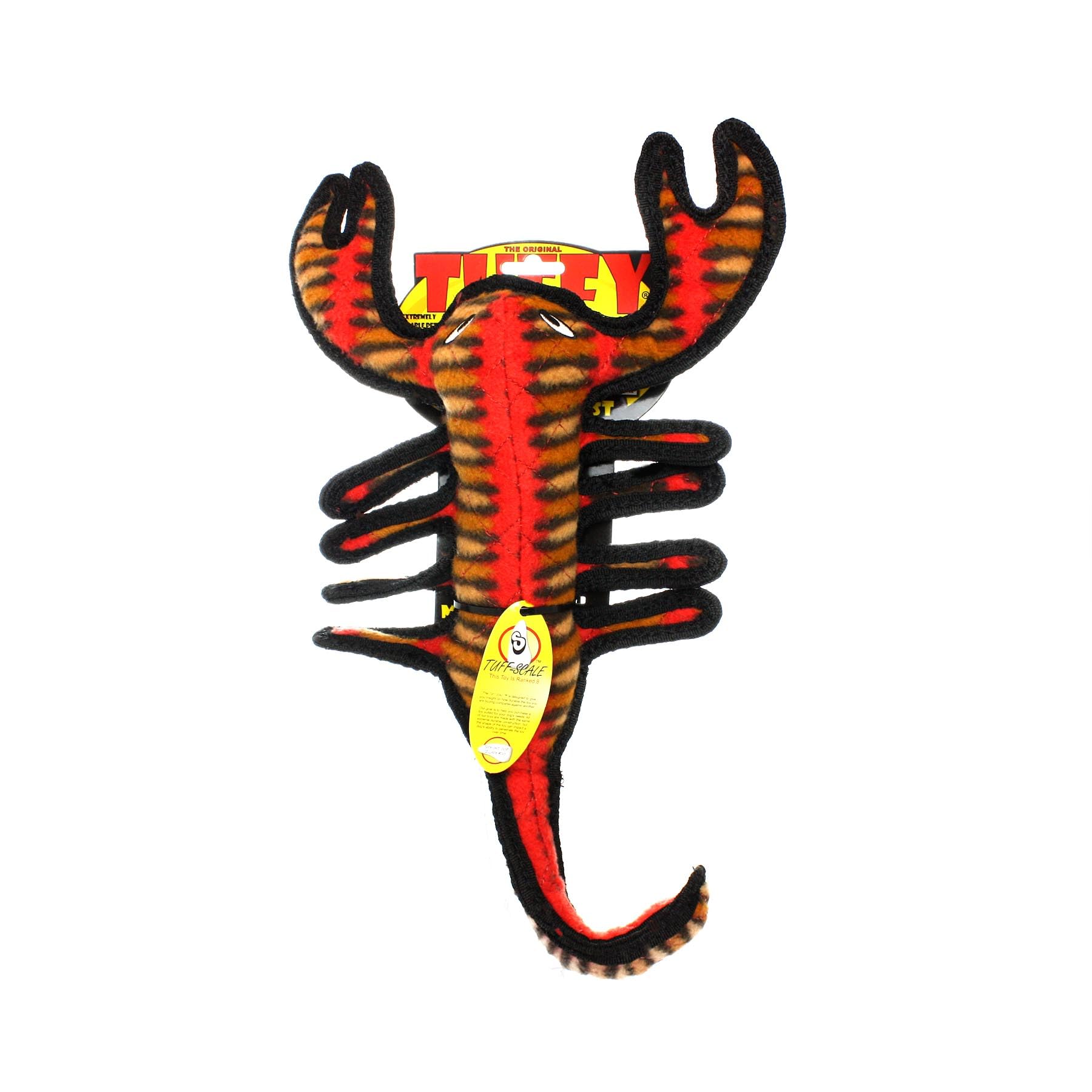 Tuffy - World'S Tuffest Soft Dog Toy - Desert Scorpion - Squeakers - Multiple Layers. Made Durable, Strong & Tough. Interactive Play (Tug, Toss & Fetch). Machine Washable & Floats (Regular)