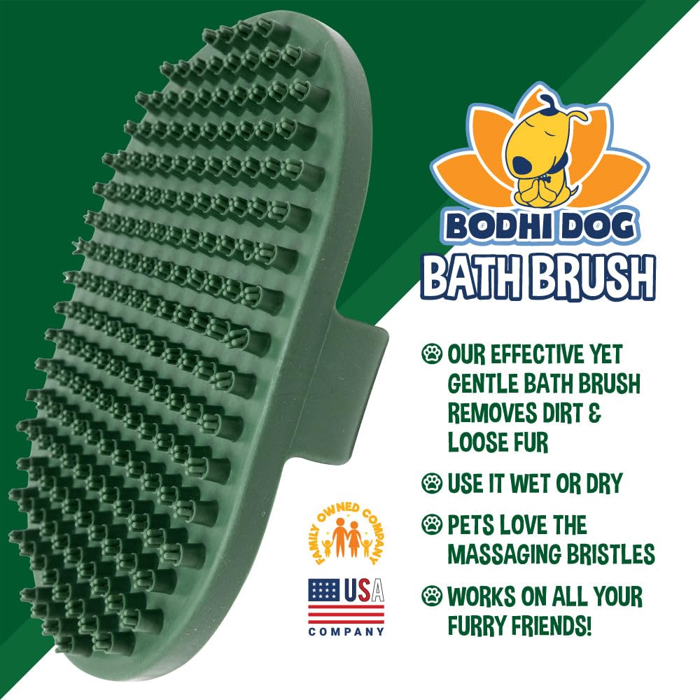 Bodhi Dog Grooming Brush | Pet Shower Supplies For Cats & Dogs | Long & Short Hair Scrubber | Professional Quality Wash Brush (D
