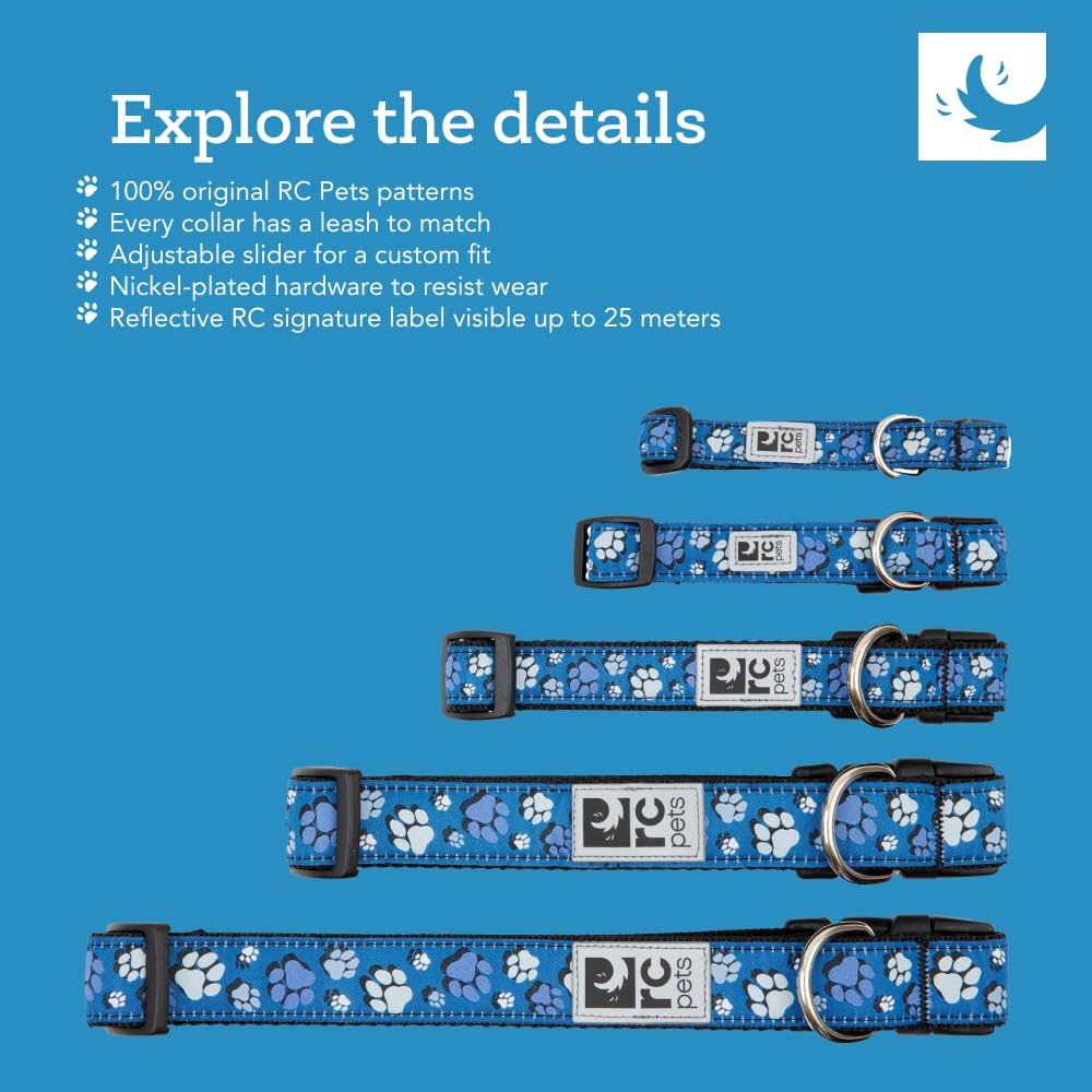 Rc Pet Products 1'' Fashionable, Functional, Fun, Clip Collar | Medium, Outer Space