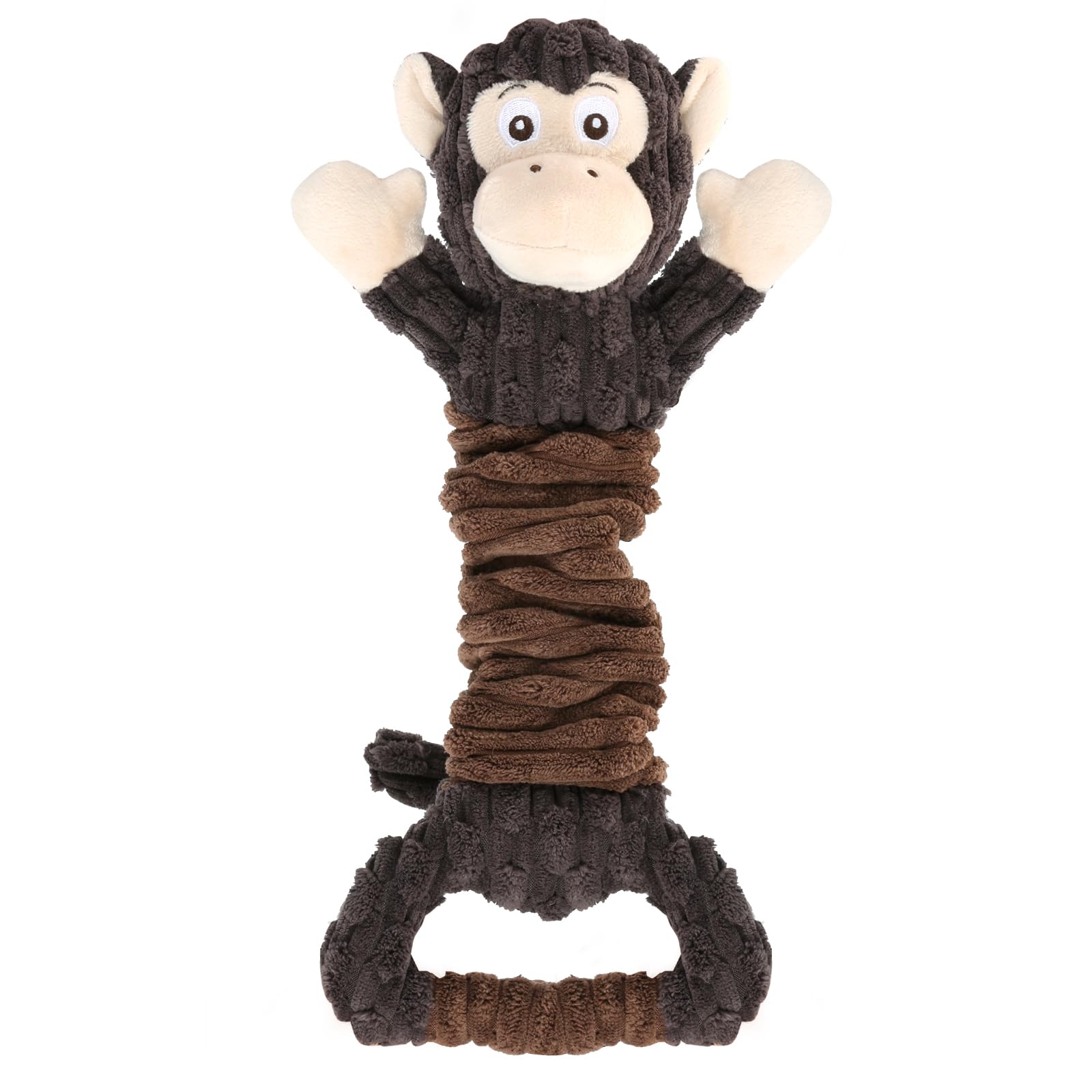 Letsmeet Dog Squeak Toys Plush Dog Toy With Crinkle Paper, Tug Of War Pull Interactive Dog Toys For Puppies, Small, Medium, Large Dogs