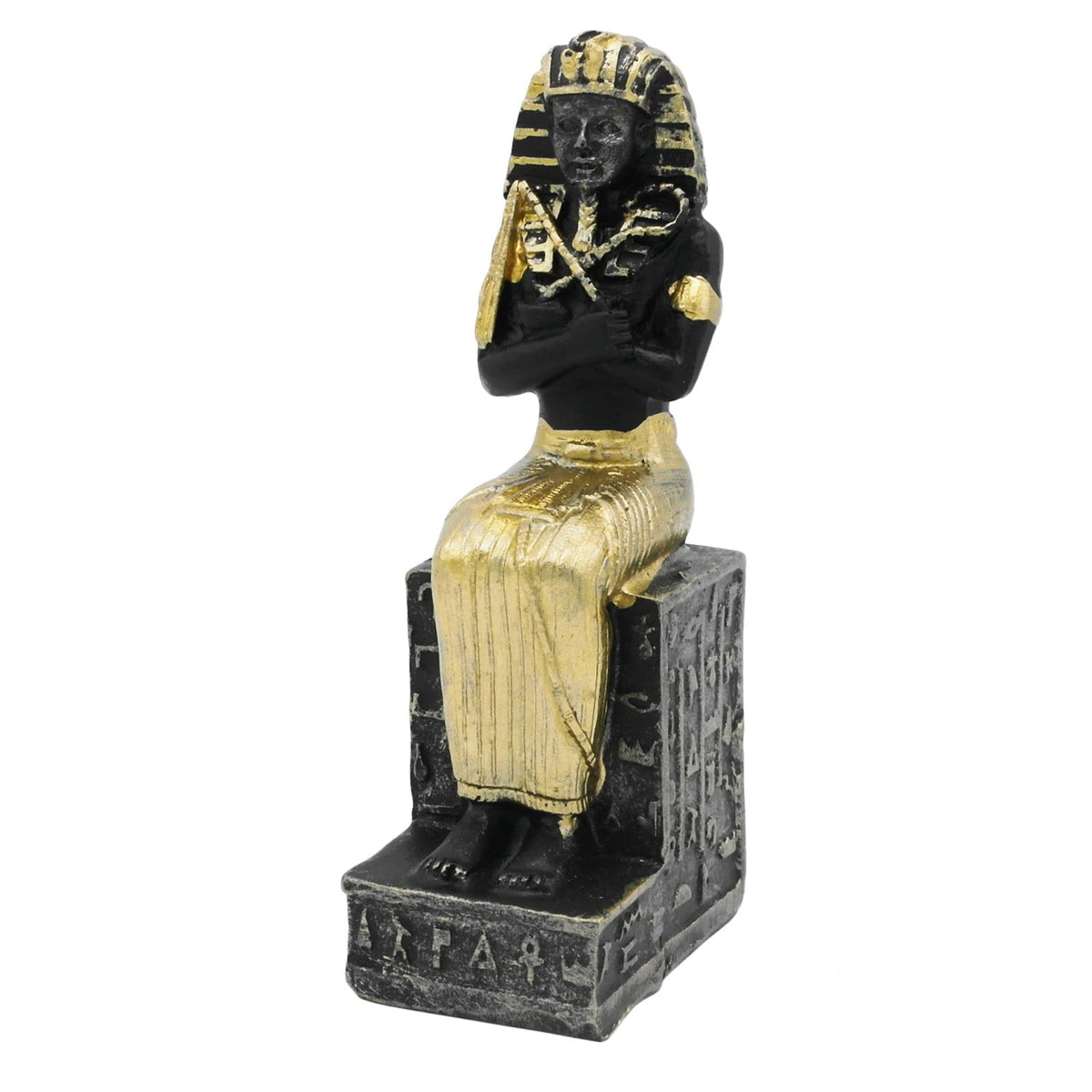 Kocris Casa Reptile Tank Decorations Aquarium Egyptian Pharaoh Betta Fish Tank Statues Figurine Sculpture Ancient Egypt Turtle L
