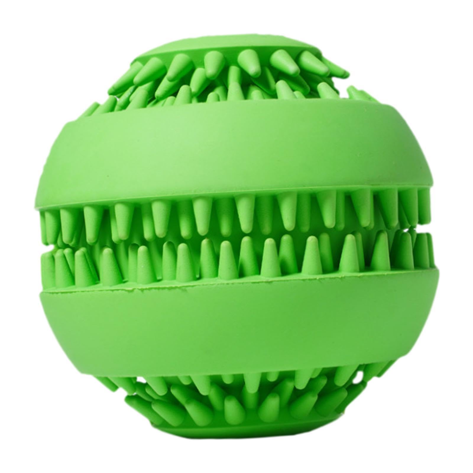 Ecomistiq Interactive Dog Toy Puzzle Cat Iq Ball For Cleaning Chewing Fetching Green Small| Oral Hygiene| Health Care | Supplies