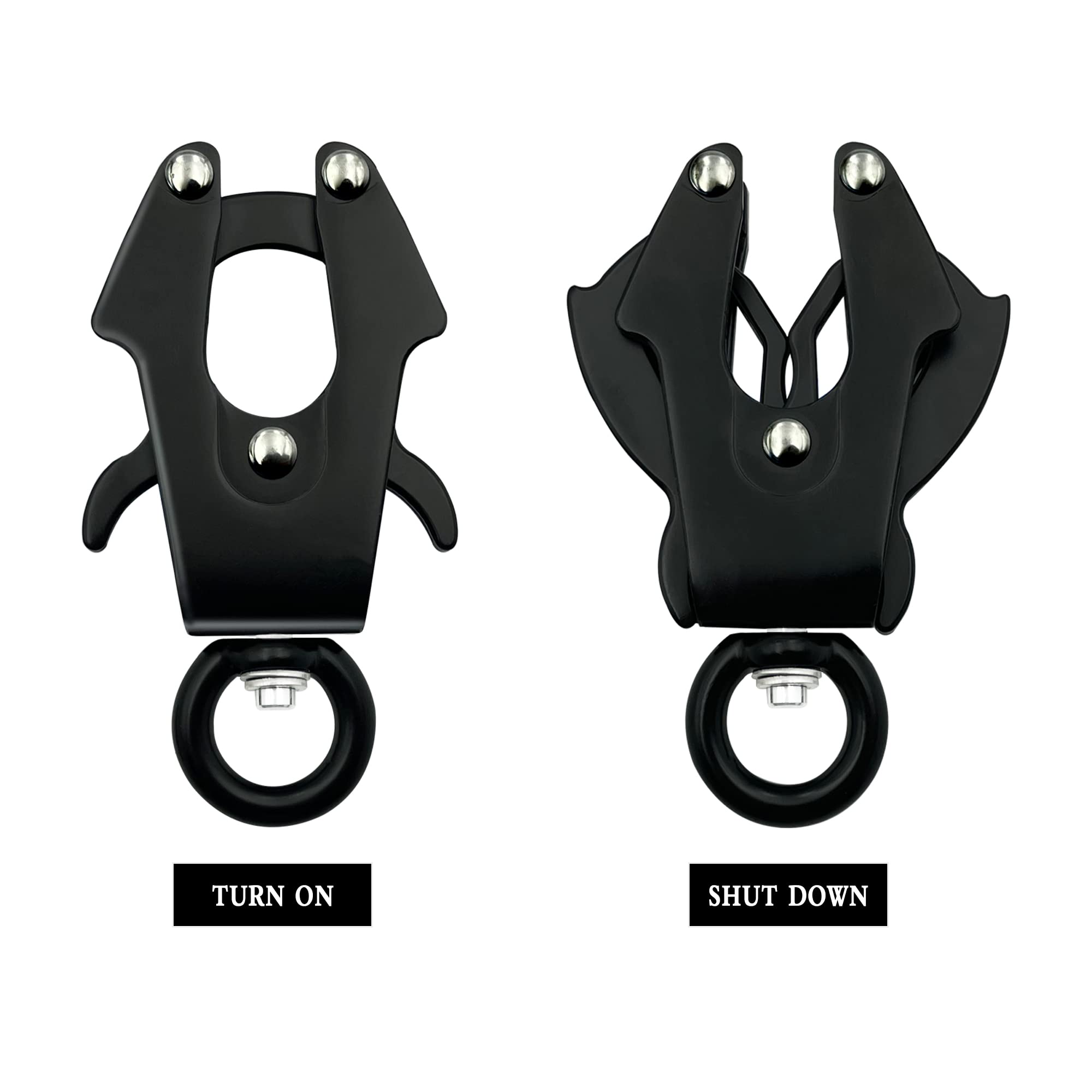 2 Pcs Frog Clip Dog Leash Clasp 360 Degree Swivel Clip Heavy Duty Quick Release And Locking Dog Leash Buckle For Linking Pet Col