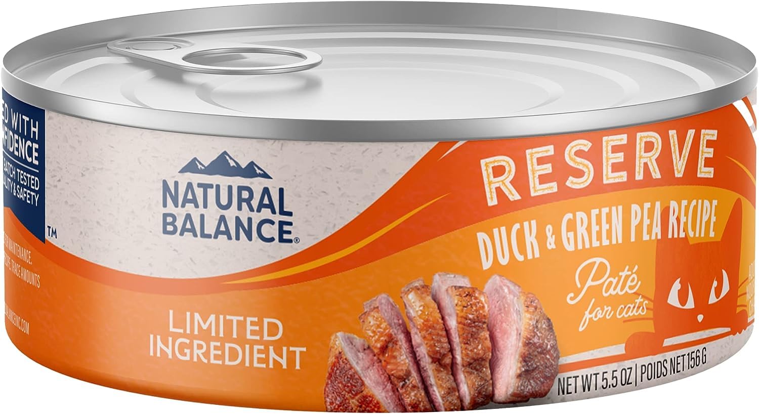 Dick Van PattenS Natural Balance Limited Ingredients Duck And Green Pea Canned Cat Food (Case Of 24), 5.5 Oz.