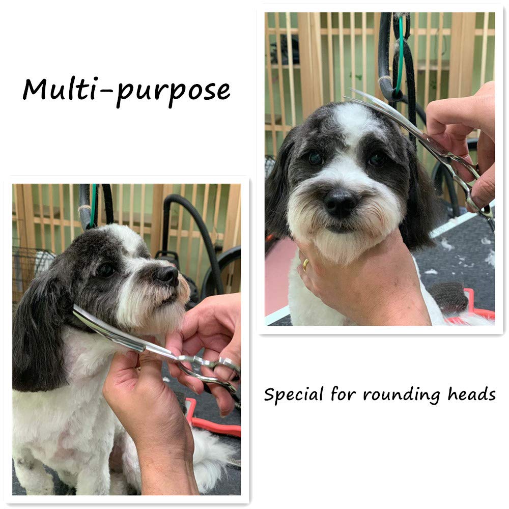 Hashimoto Grooming Scissors For Dogs, Curved Shears Dog Grooming Scissors For Large Hands, 6.5 Inch, 30 Degree Of Curved Blade,