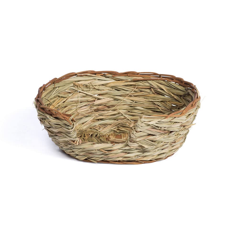 Prevue Pet Medium Oval Pet Nest Woven Natural Grass - 1071